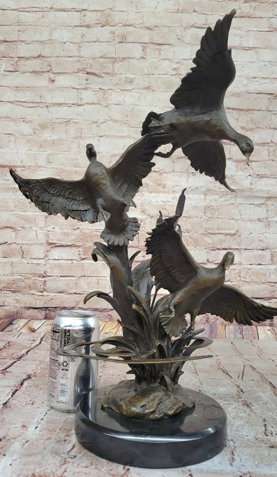 Art Deco Original Duck Ducks Bird Birds Bronze Classics Artwork Sculpture Statue