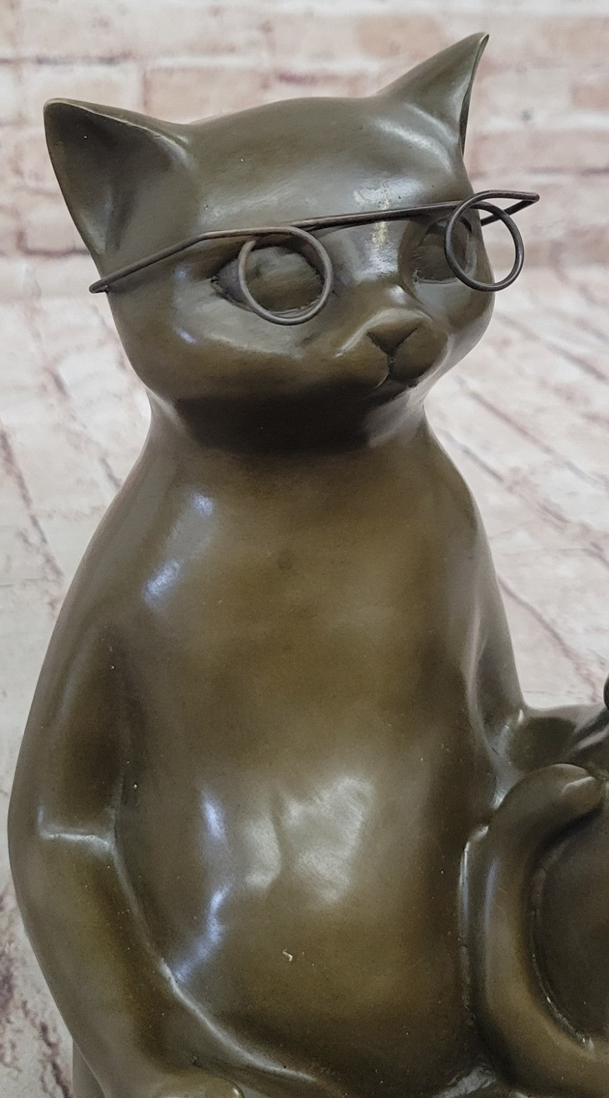 Buy Bronze Cat Reading Sculpture – Indoor/Outdoor Gift Figurine