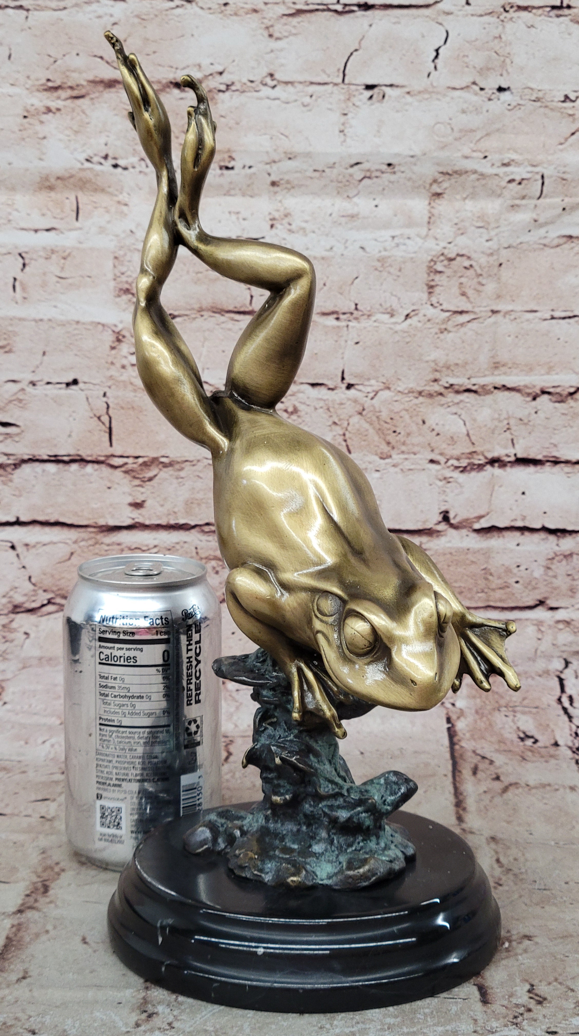 Vienna Bronze Hot Cast Frog Classic Quality Artwork Sculpture Figurine Figure