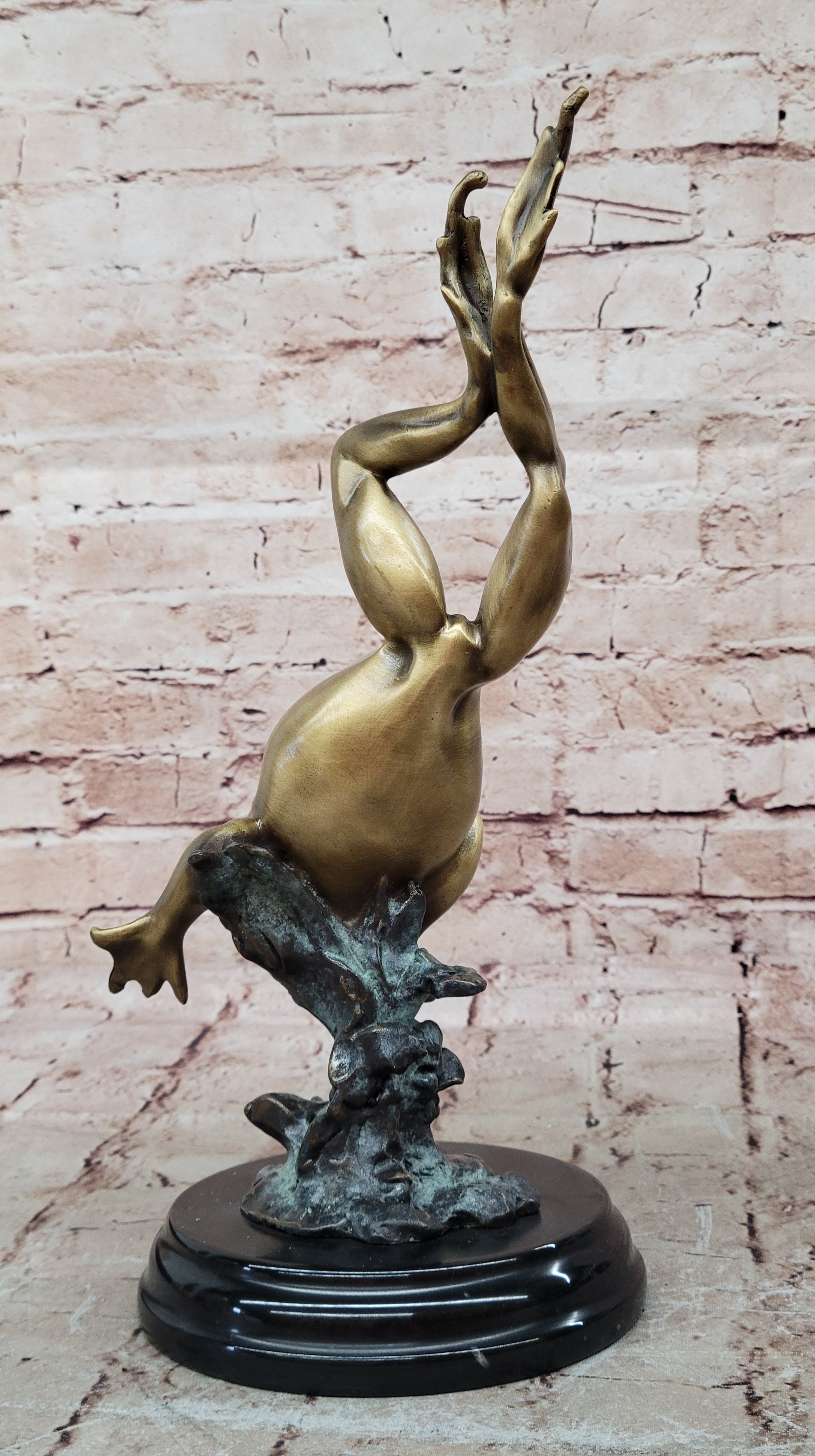 Vienna Bronze Hot Cast Frog Classic Quality Artwork Sculpture Figurine Figure