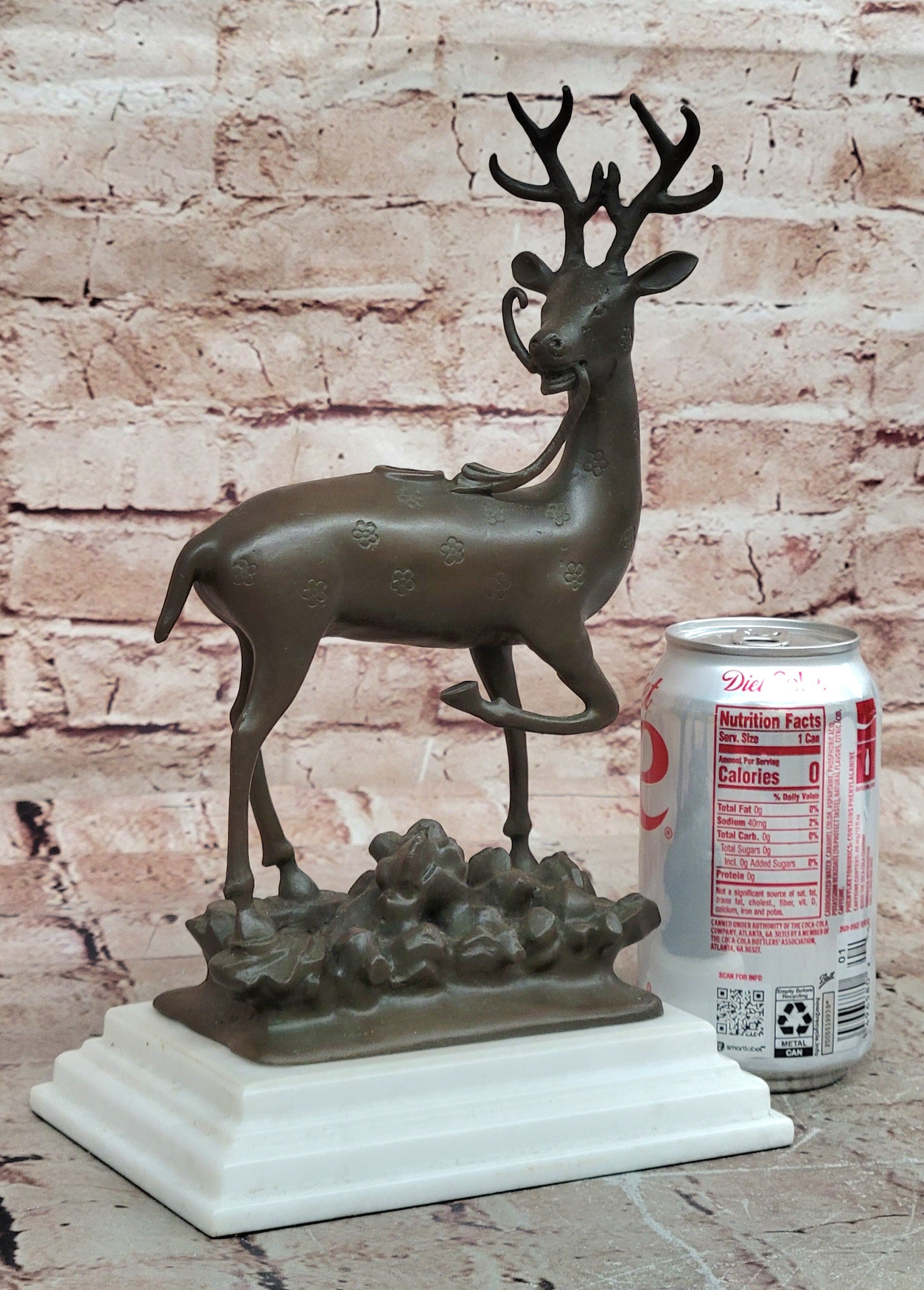 Hot Cast Bronze Deer Sculpture Stag Statue Home Office Collectible
