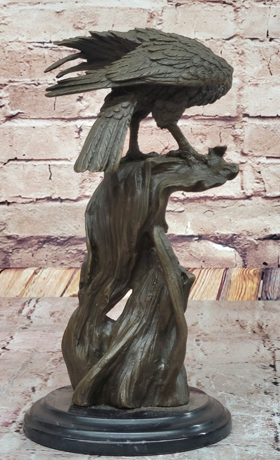 Eagle Bronze Sculpture - Classic Wildlife Art - Collector’s Edition Figurine Figure