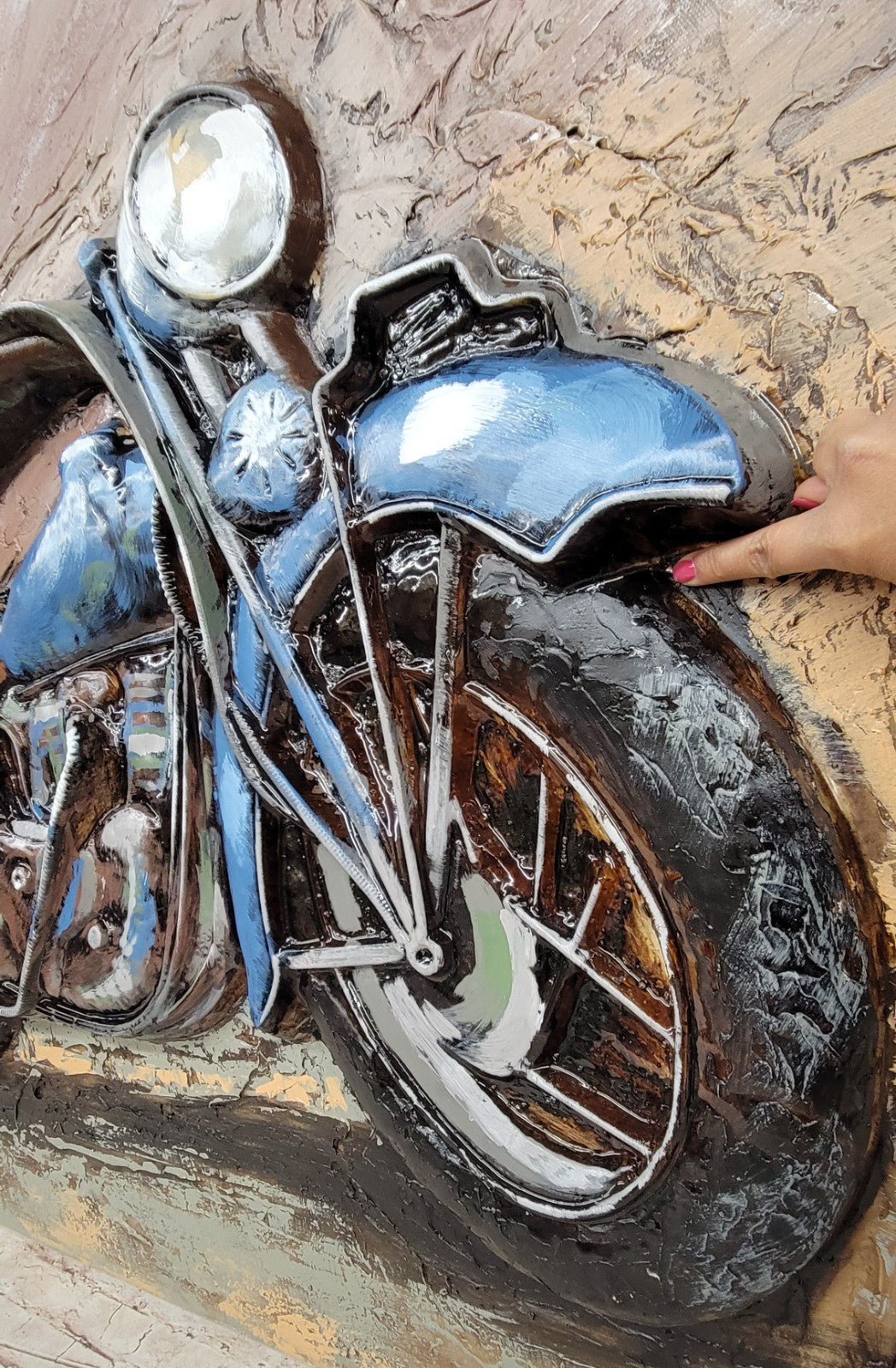 Amazing 3d motorcycle metal wall artwork Harley Davidson wall decor painting