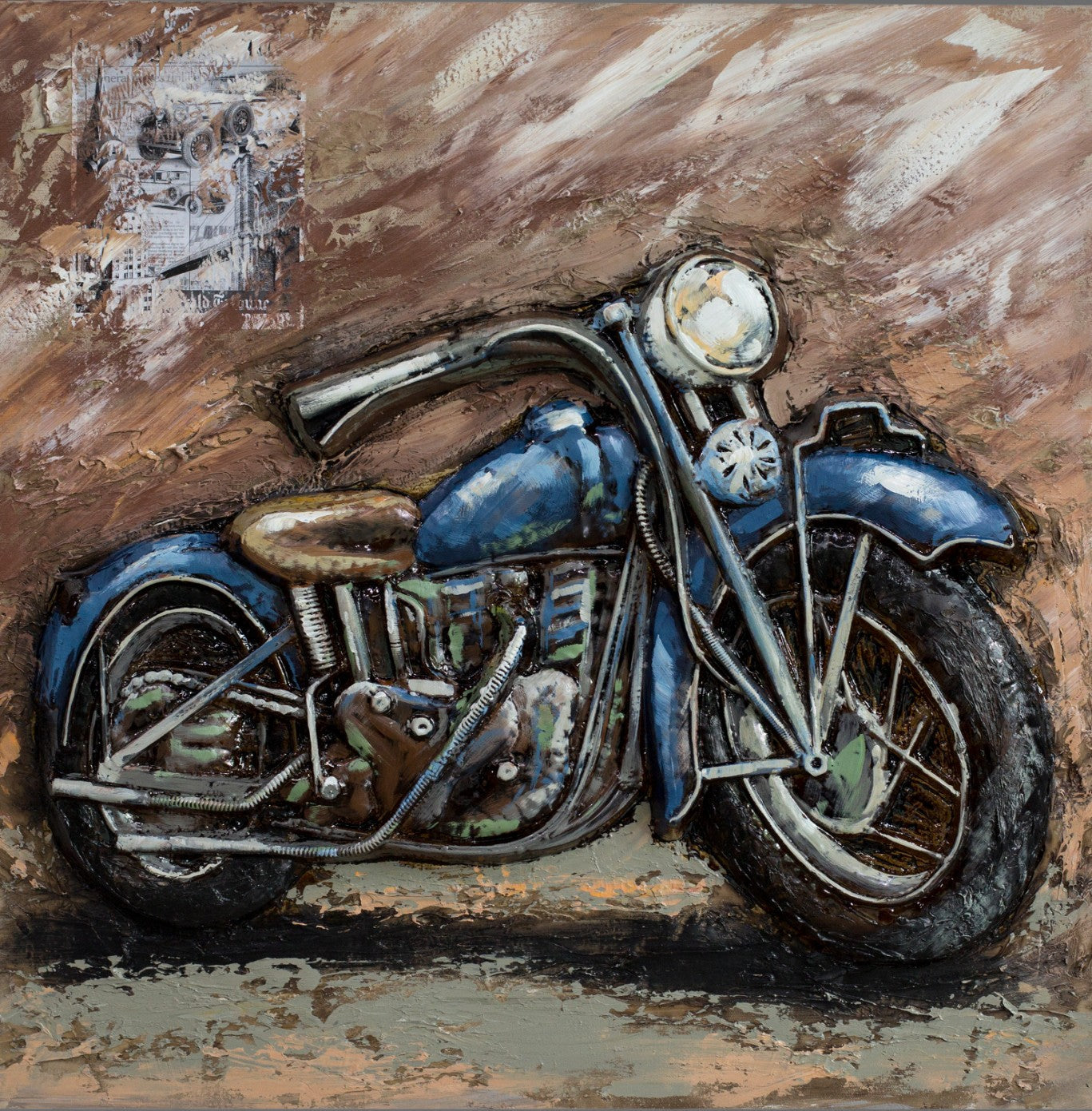 Amazing 3d motorcycle metal wall artwork Harley Davidson wall decor painting