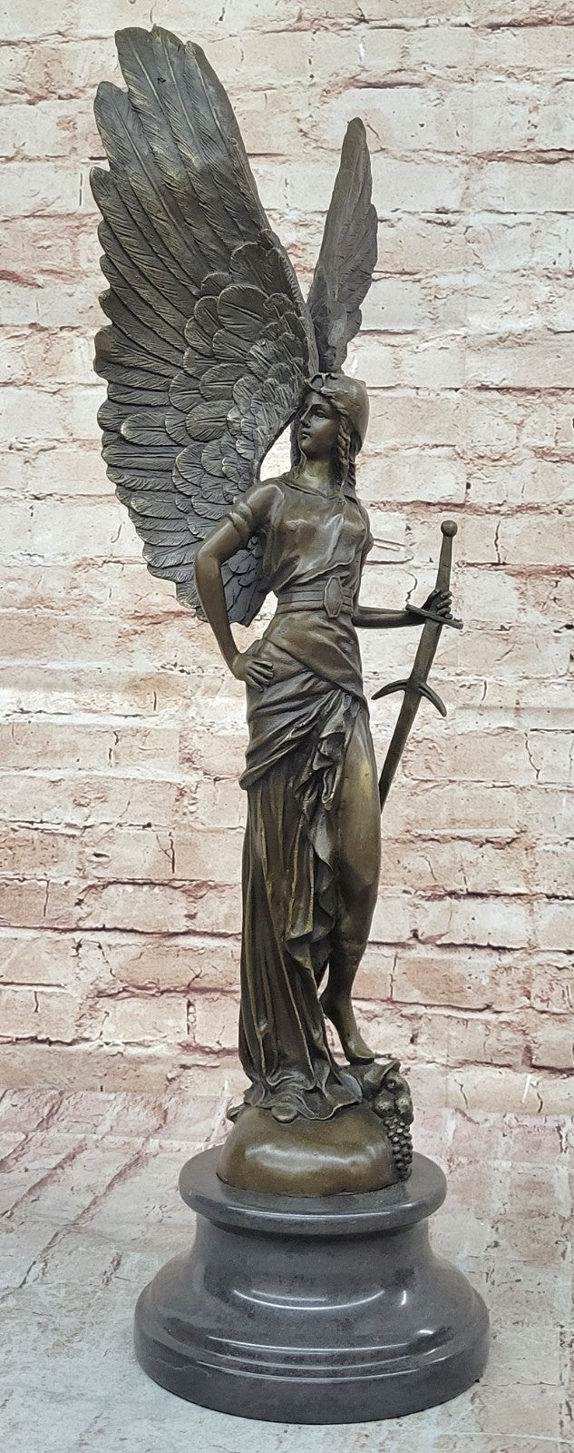Bronze Sculpture Classic Nike Winged Victory of Samothrace Statue Lost Wax Method