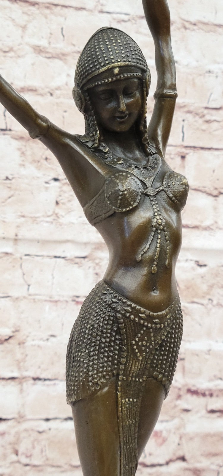 Art Deco/Nouveau Chiparus Erotic Tall Dancer Ballerina Bronze Sculpture Figurine Figure
