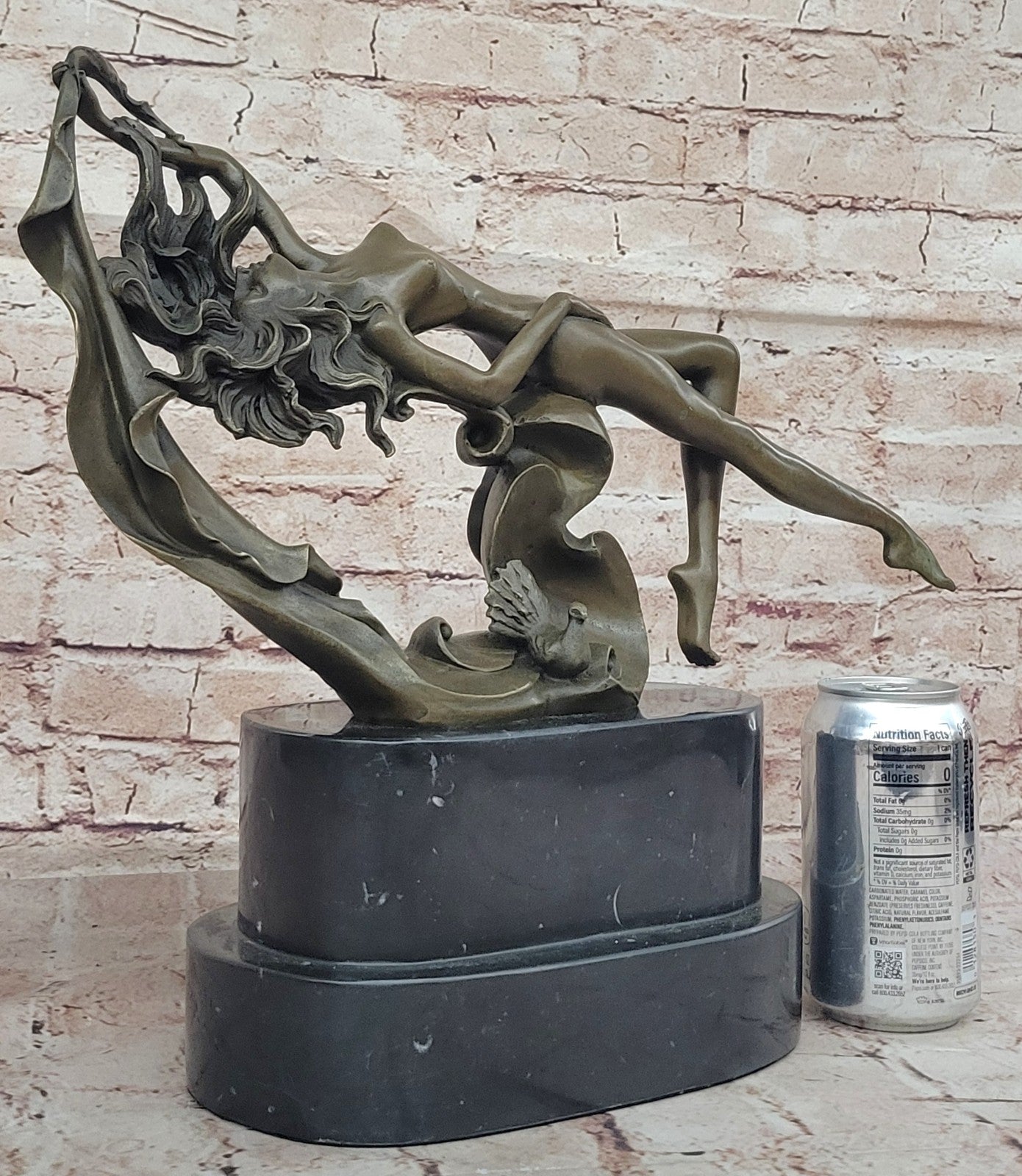 Classical Bronze Sculpture of a Sea Nymph Sleeping Lost Wax Nude Statue