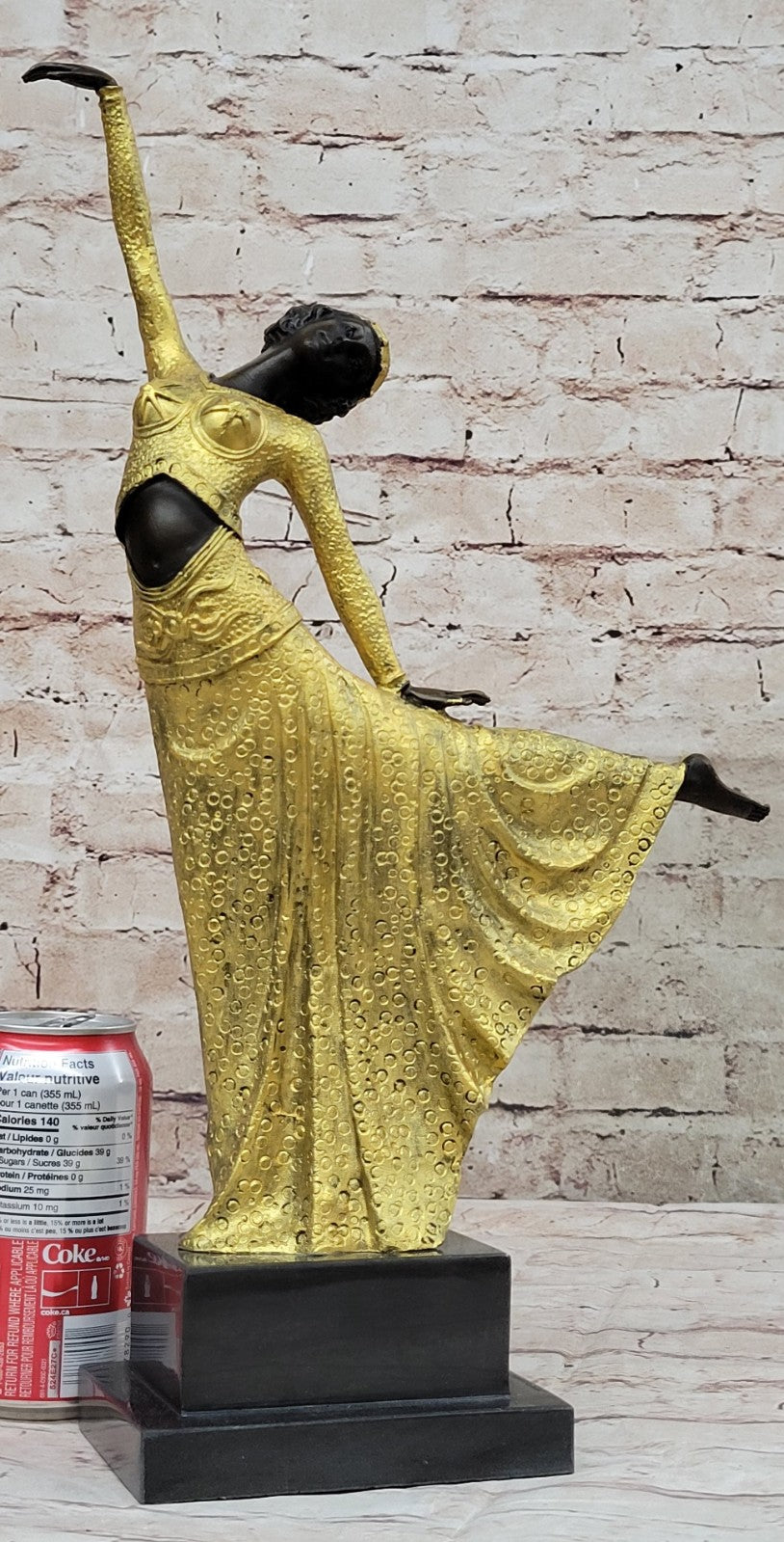 Exquisite Hot Cast Bronze Art Deco Nouveau Dancer Statue Signed Chiparus