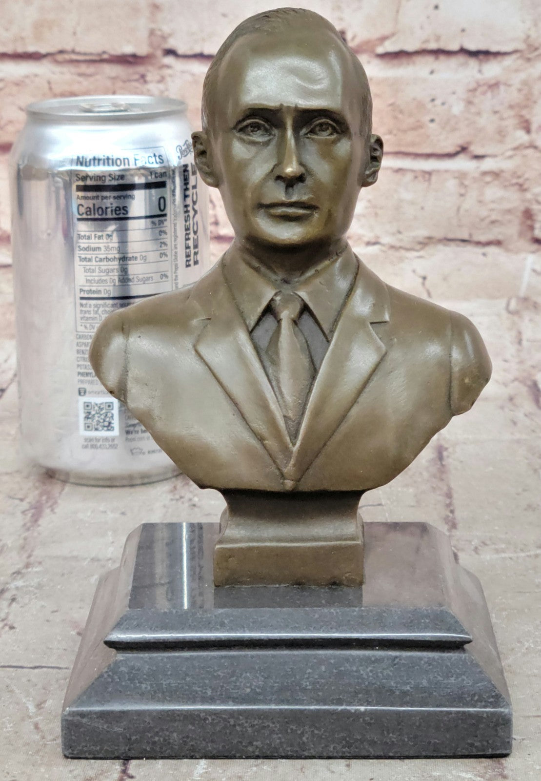 Signed Original Mavchi Hot Cast Putin Russian President Bronze Sculpture Gift