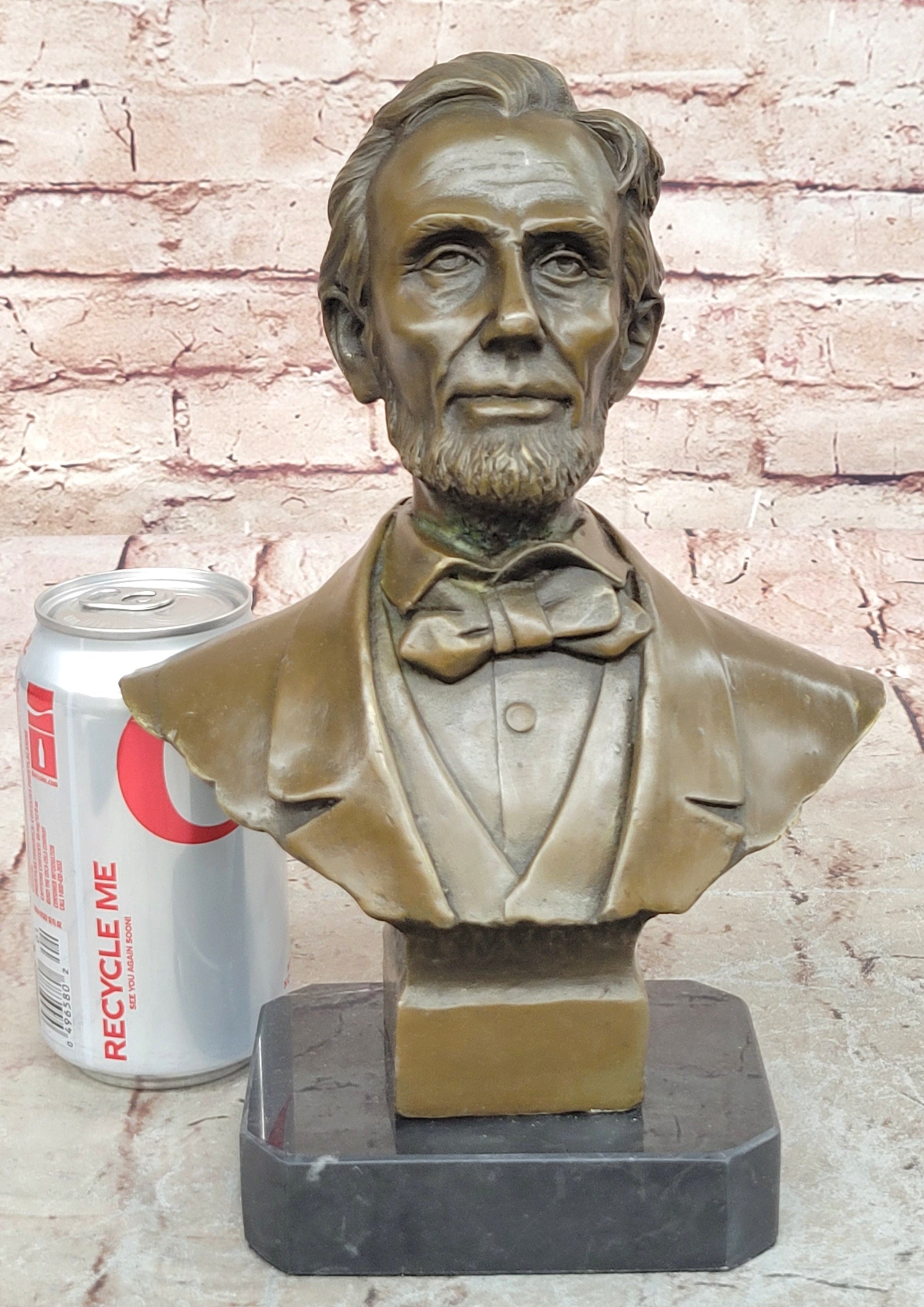 Bronze Abraham Lincoln Abe Presidential Bust Civil War Gettysburg DC art Rare