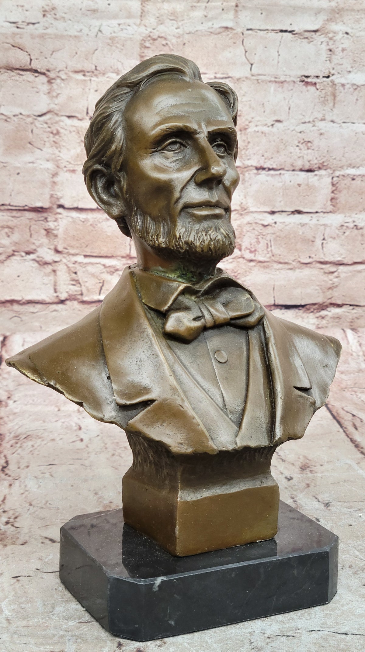 Bronze Abraham Lincoln Abe Presidential Bust Civil War Gettysburg DC art Rare