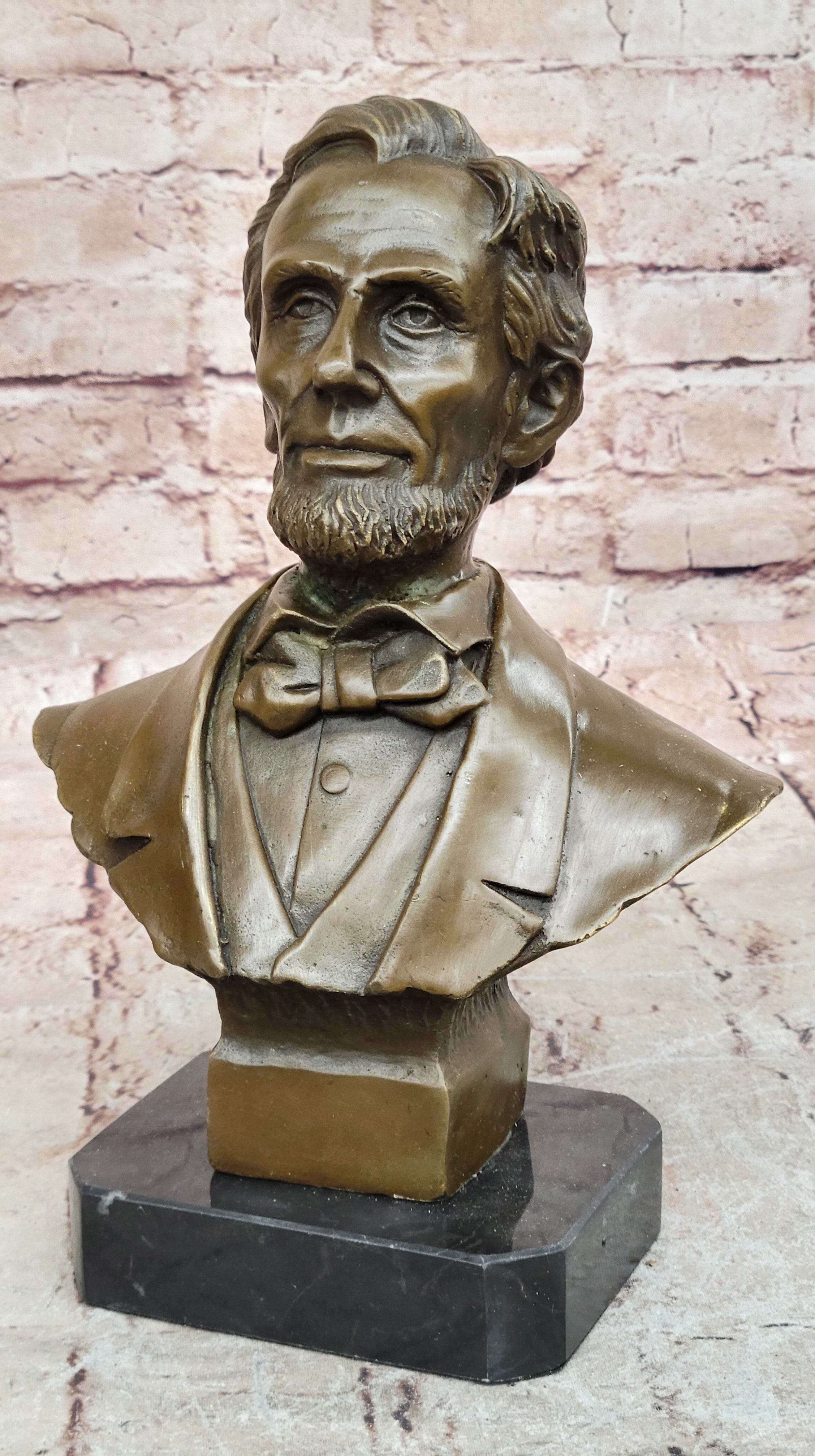 Bronze Abraham Lincoln Abe Presidential Bust Civil War Gettysburg DC art Rare