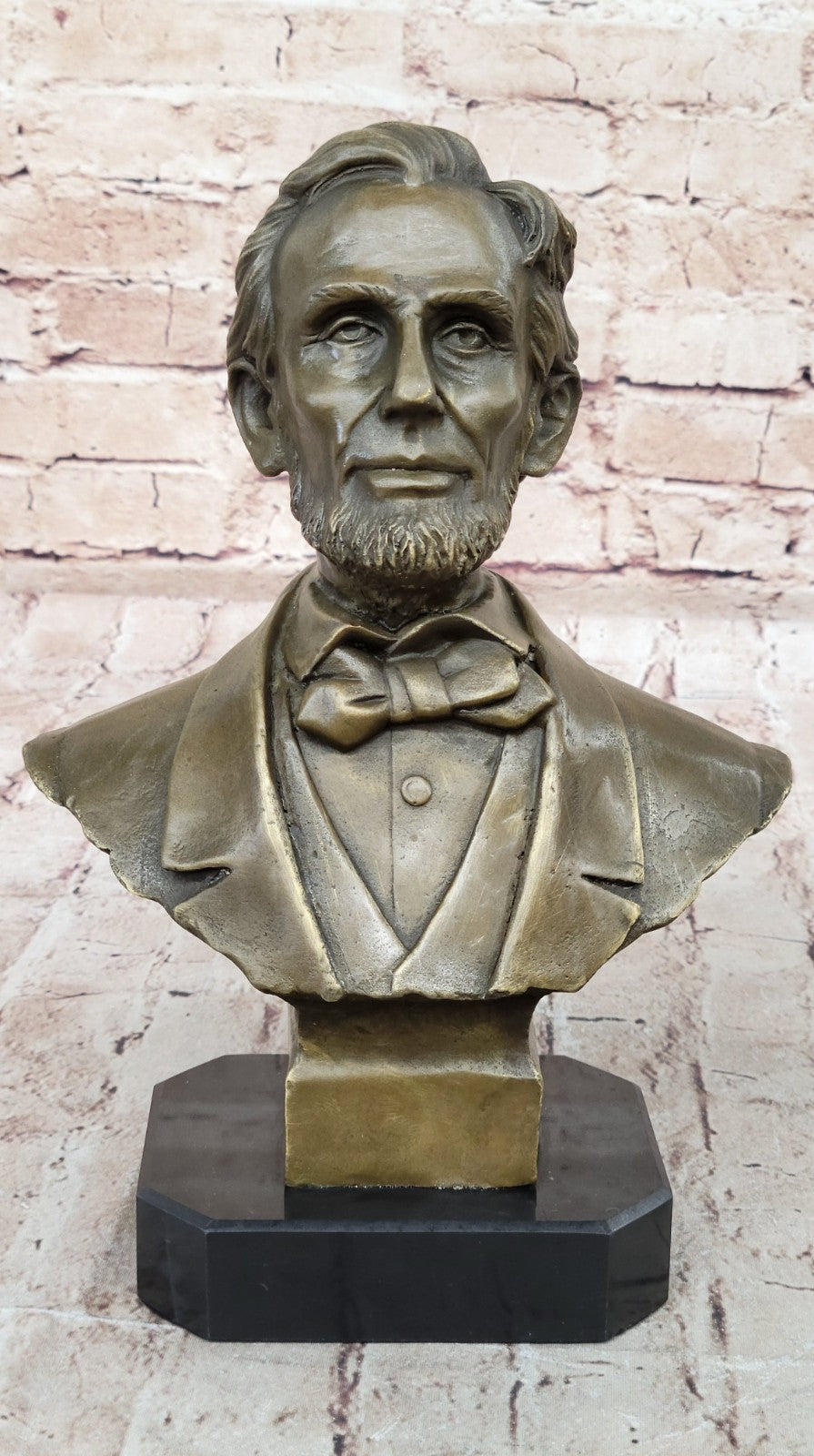 Bronze Abraham Lincoln Abe Presidential Bust Civil War Gettysburg DC art Rare
