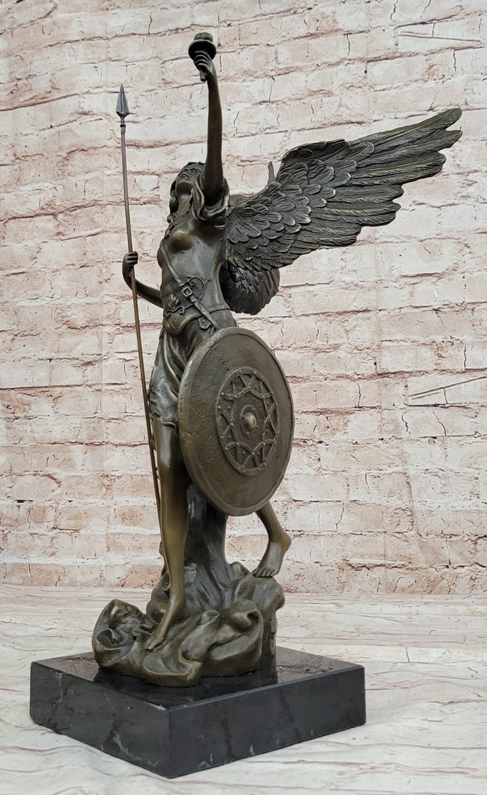 Handcrafted bronze sculpture SALE Myt Victory Of Angel Nike Archangels Tall