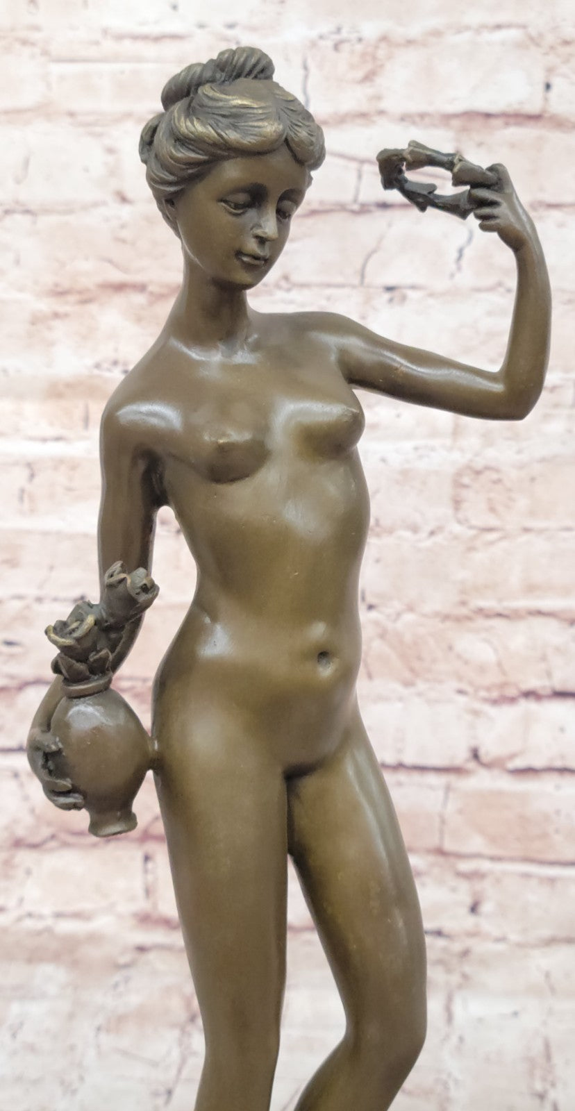ART DECO NUDE DANCER BY FRANCESCHI BRONZE SCULPTURE HOME DECORATION FIGURINE