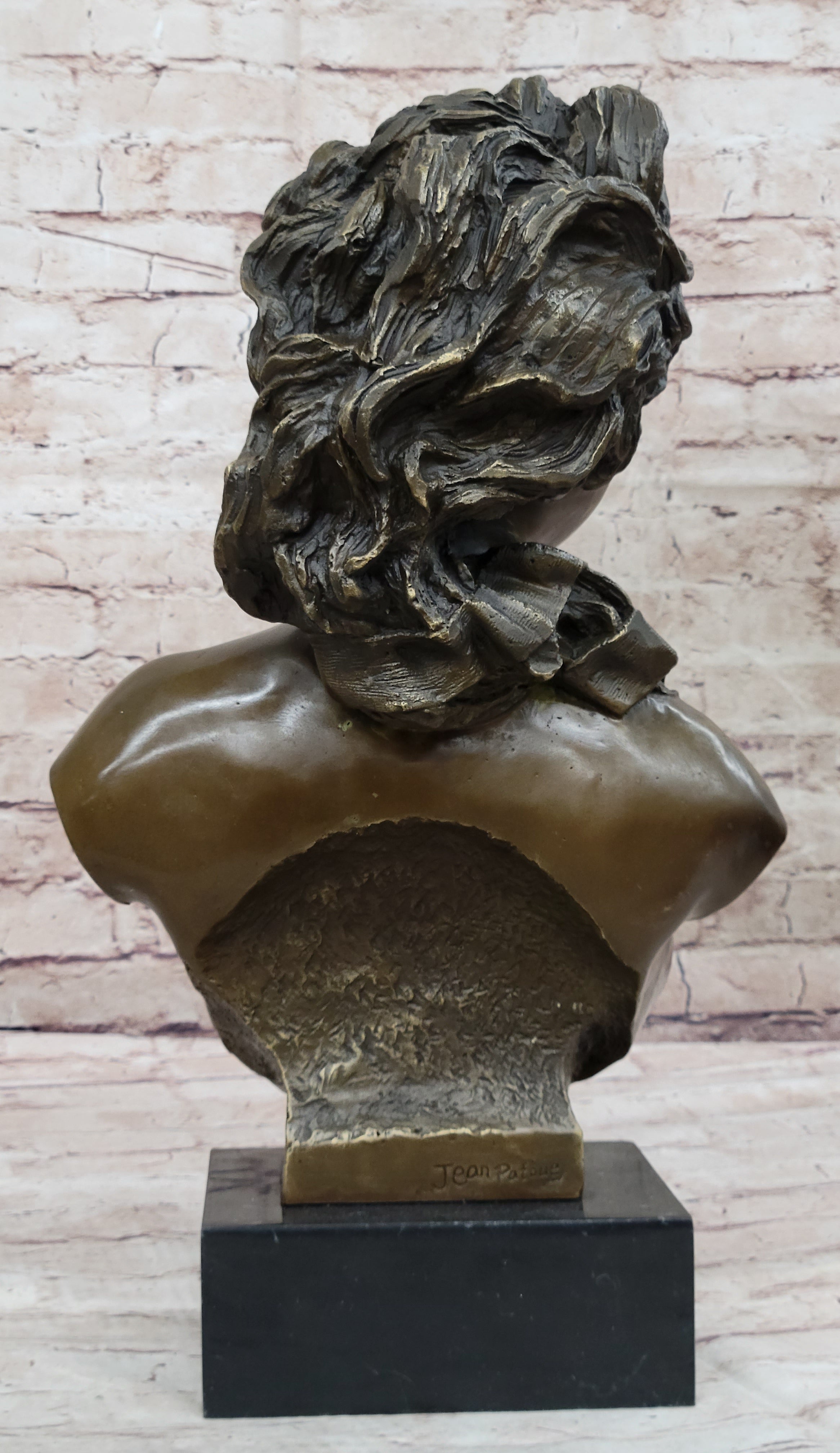 Hand Made Nude Female Bust by French Artist Jean Patoue Classic Artwork Statue