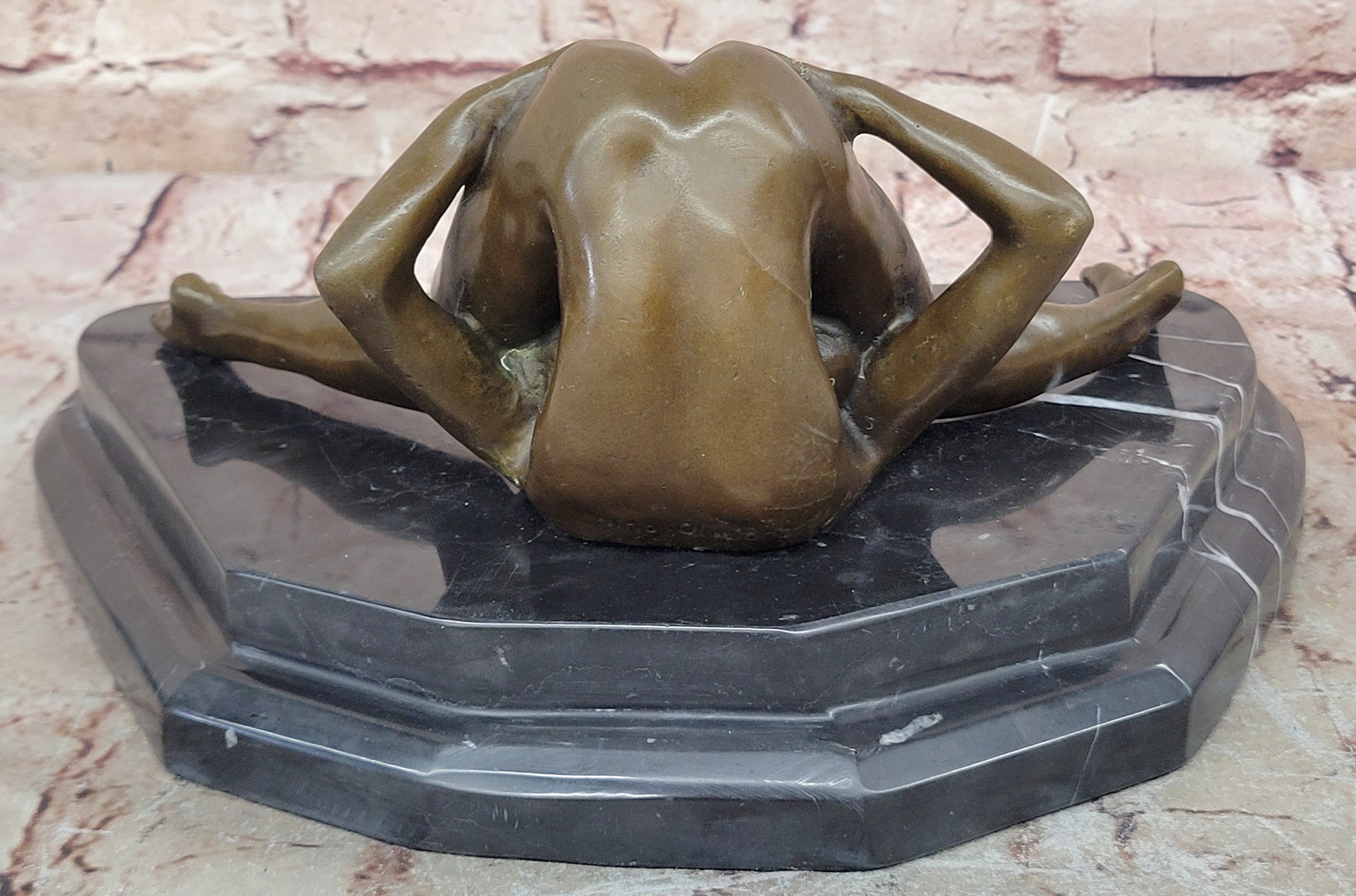 Nino Oliviono Original Bronze Nude Sculpture Ecstasy Signed