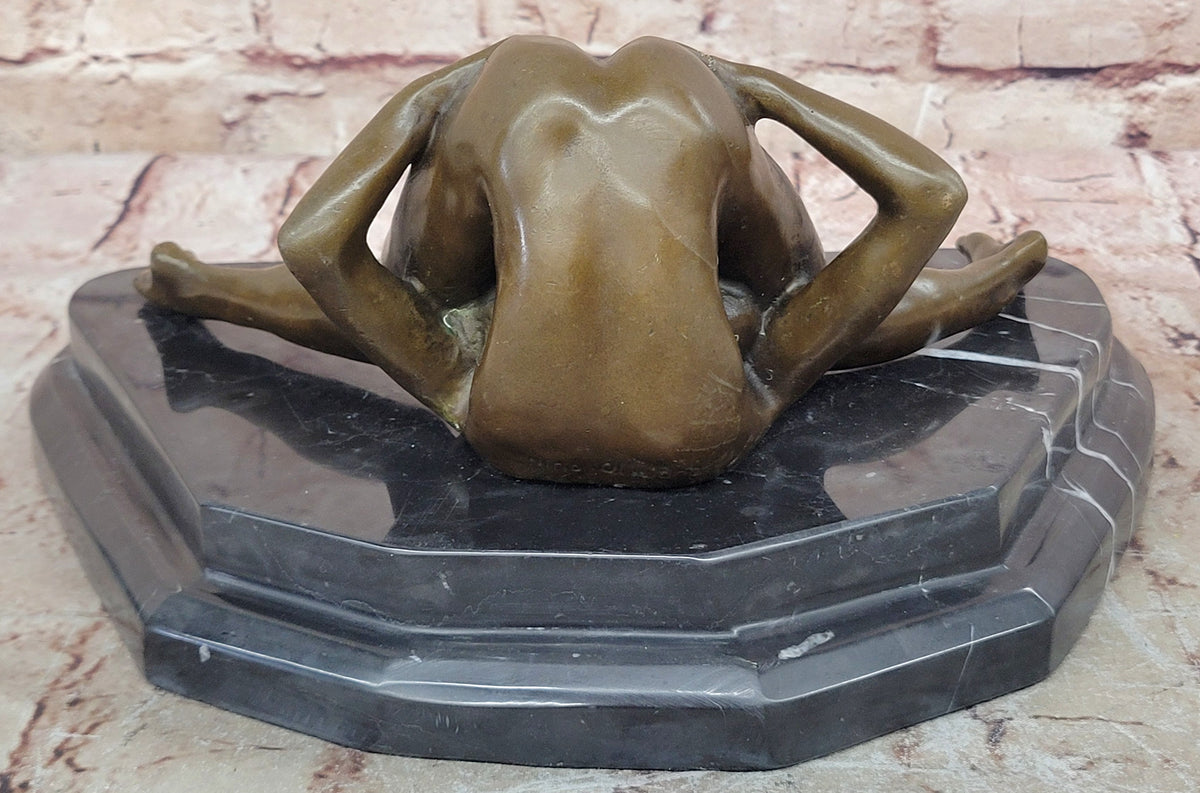 Signed Nino Oliviono Original Bronze Nude Ecstasy Art