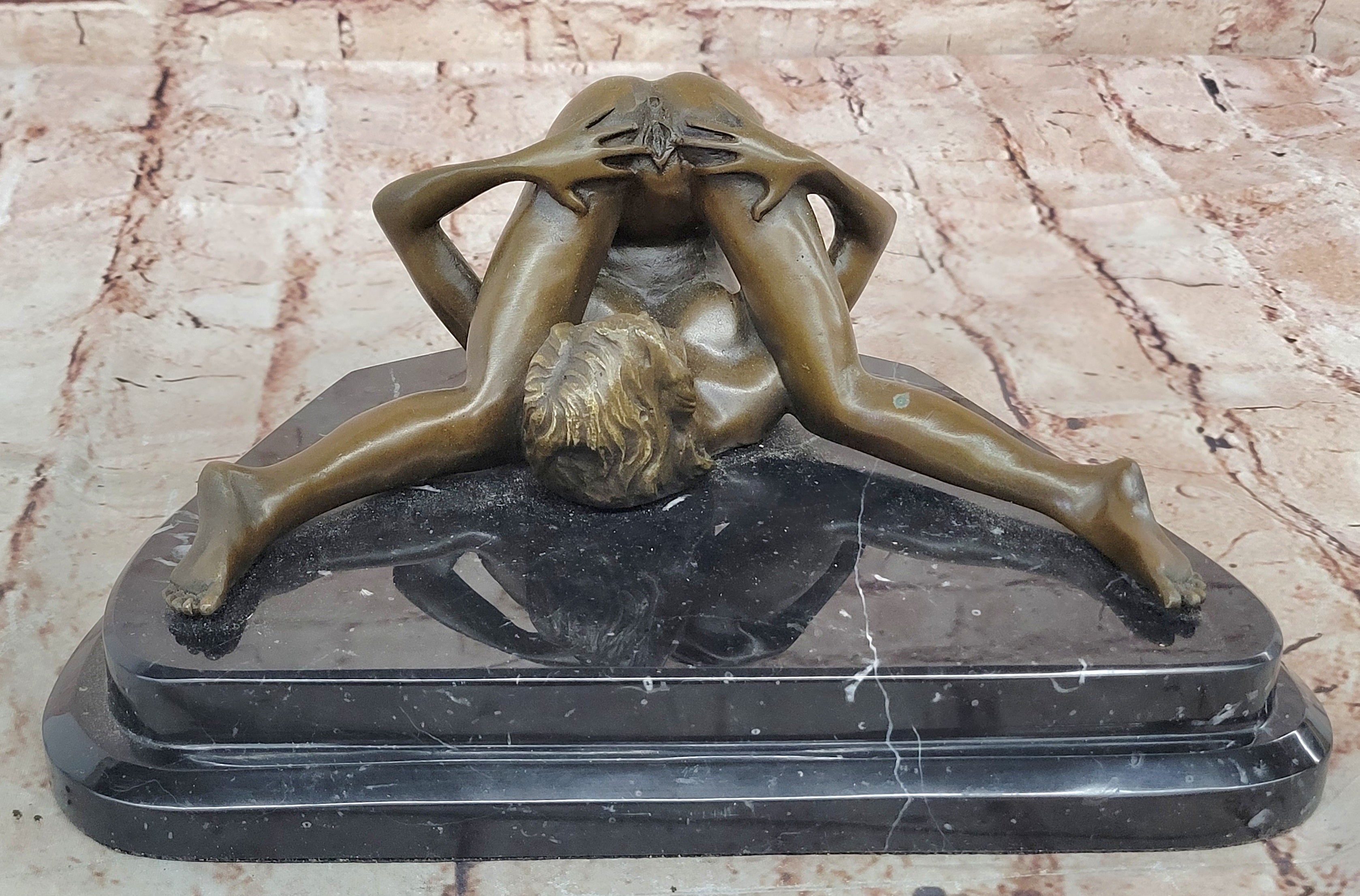 Nino Oliviono Original Bronze Nude Sculpture Ecstasy Signed Statue Artwork Large
