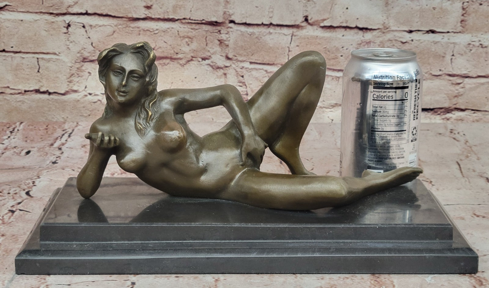 Adult Art Deco Bronze Erotic Nude Girl Bronze Sculpture Statue Lesbian Figure