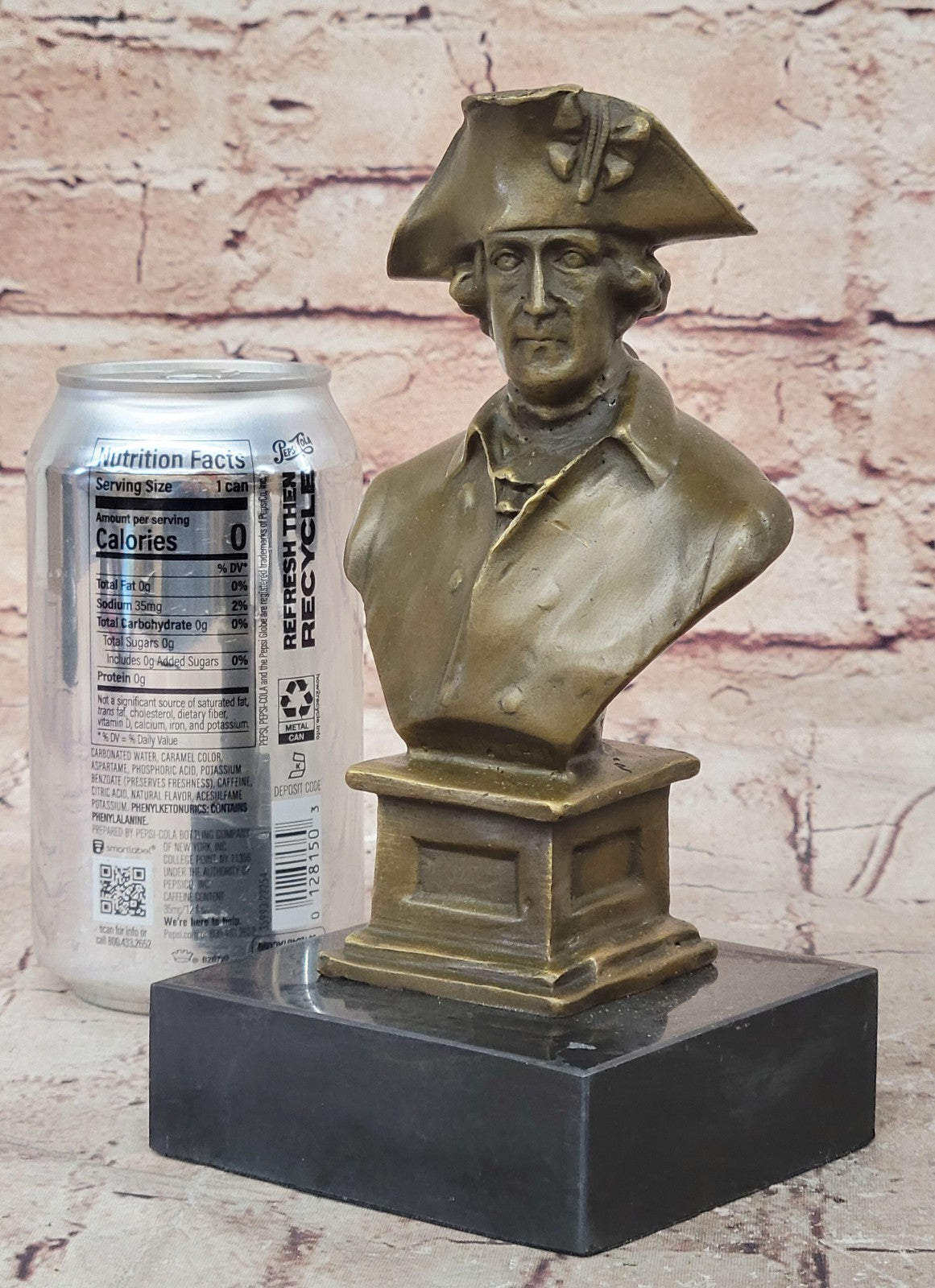 LORD NELSON FREDERICK II THE GREAT NAPOLEON SIGNED PURE HOTCAST BRONZE BUST GIFT