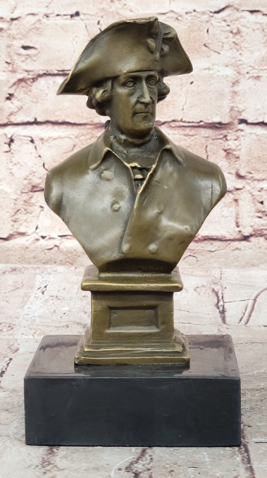 LORD NELSON FREDERICK II THE GREAT NAPOLEON SIGNED PURE HOTCAST BRONZE BUST GIFT