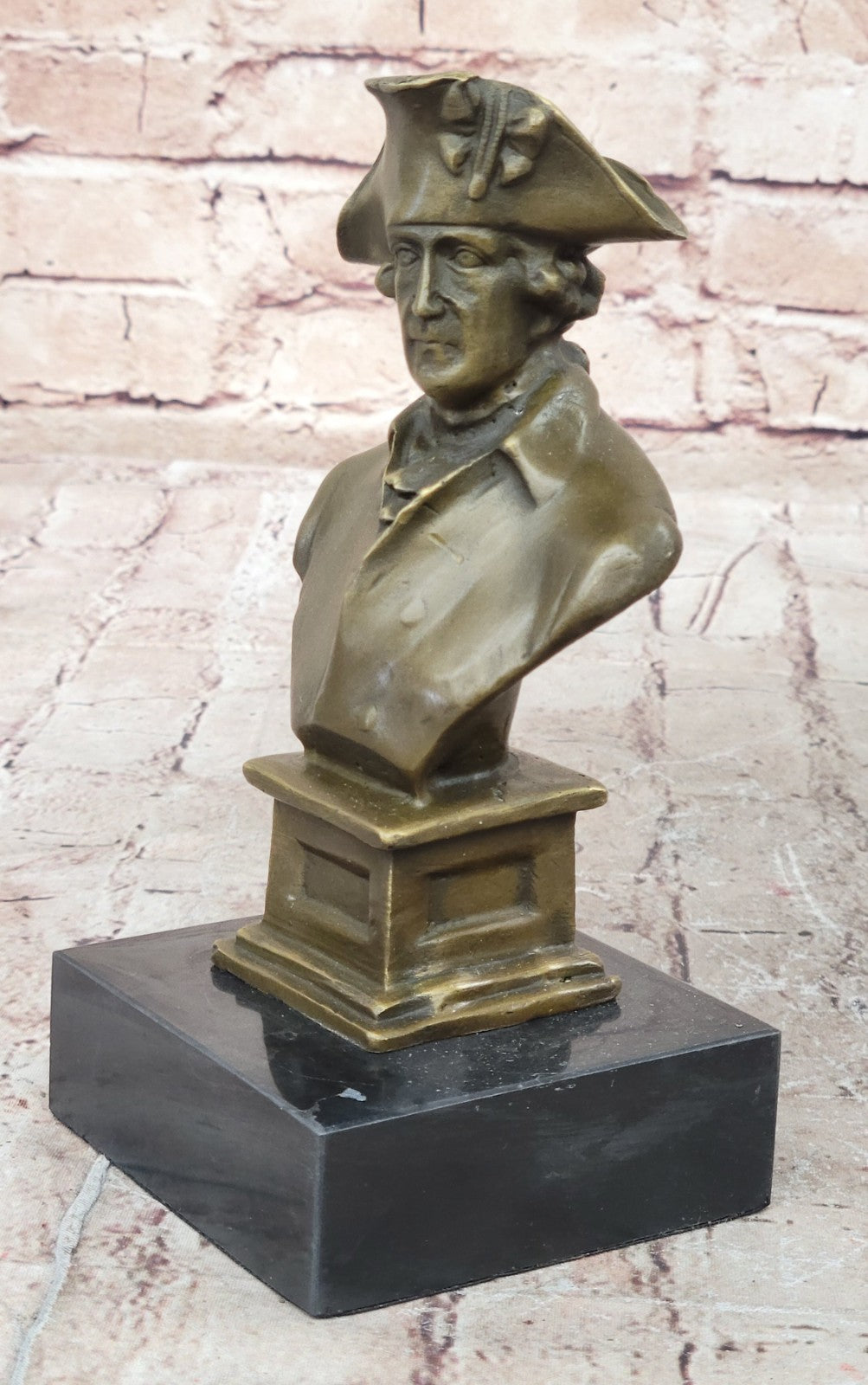 LORD NELSON FREDERICK II THE GREAT NAPOLEON SIGNED PURE HOTCAST BRONZE BUST GIFT