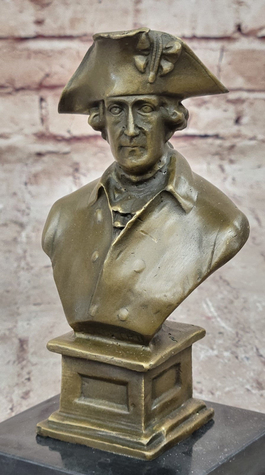 LORD NELSON FREDERICK II THE GREAT NAPOLEON SIGNED PURE HOTCAST BRONZE BUST GIFT