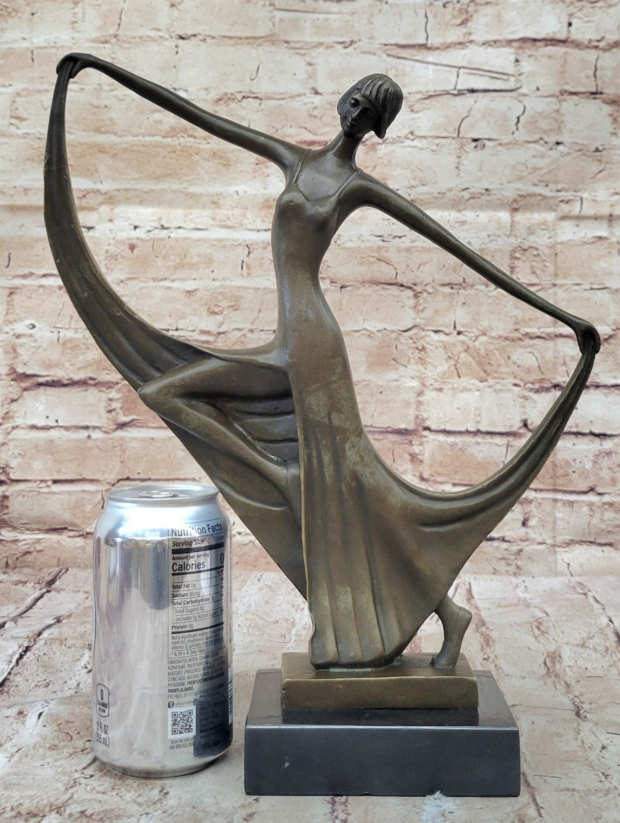 Original Milo Sexy Girl Captured in Dance Bronze Art Decor Abstract Sculpture