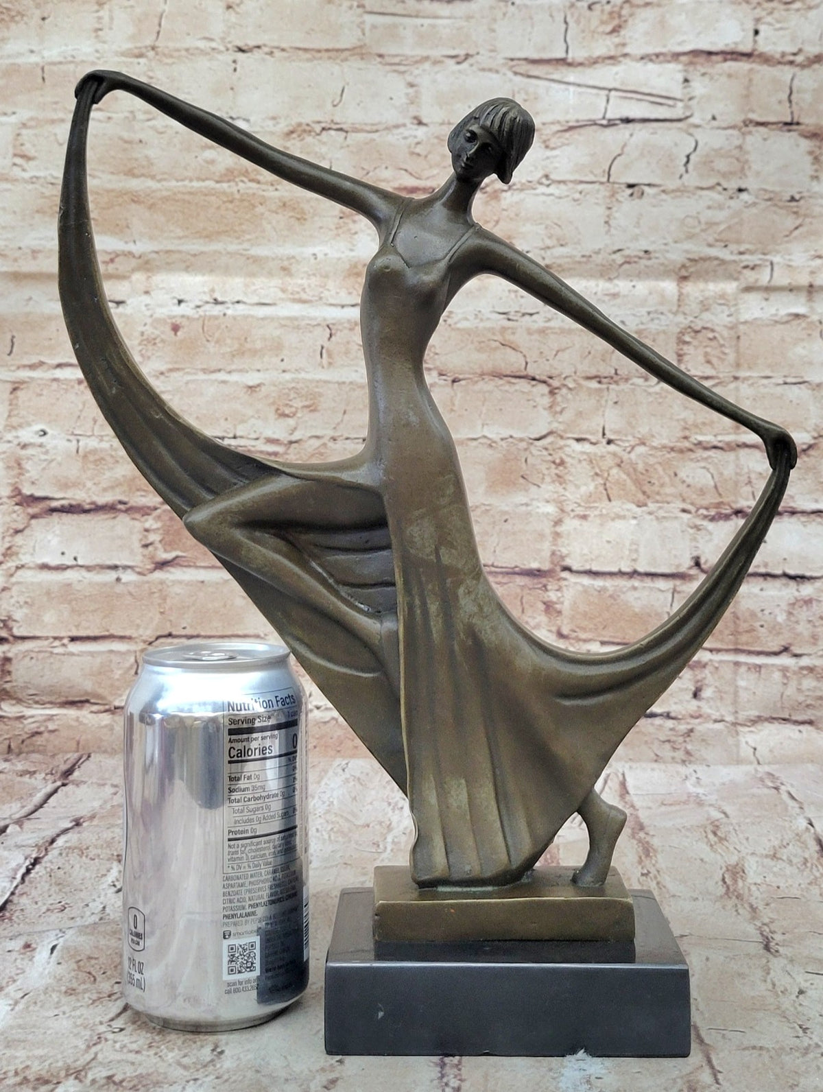 Original Milo Sexy Girl Captured in Dance Bronze Art Decor Abstract Sculpture