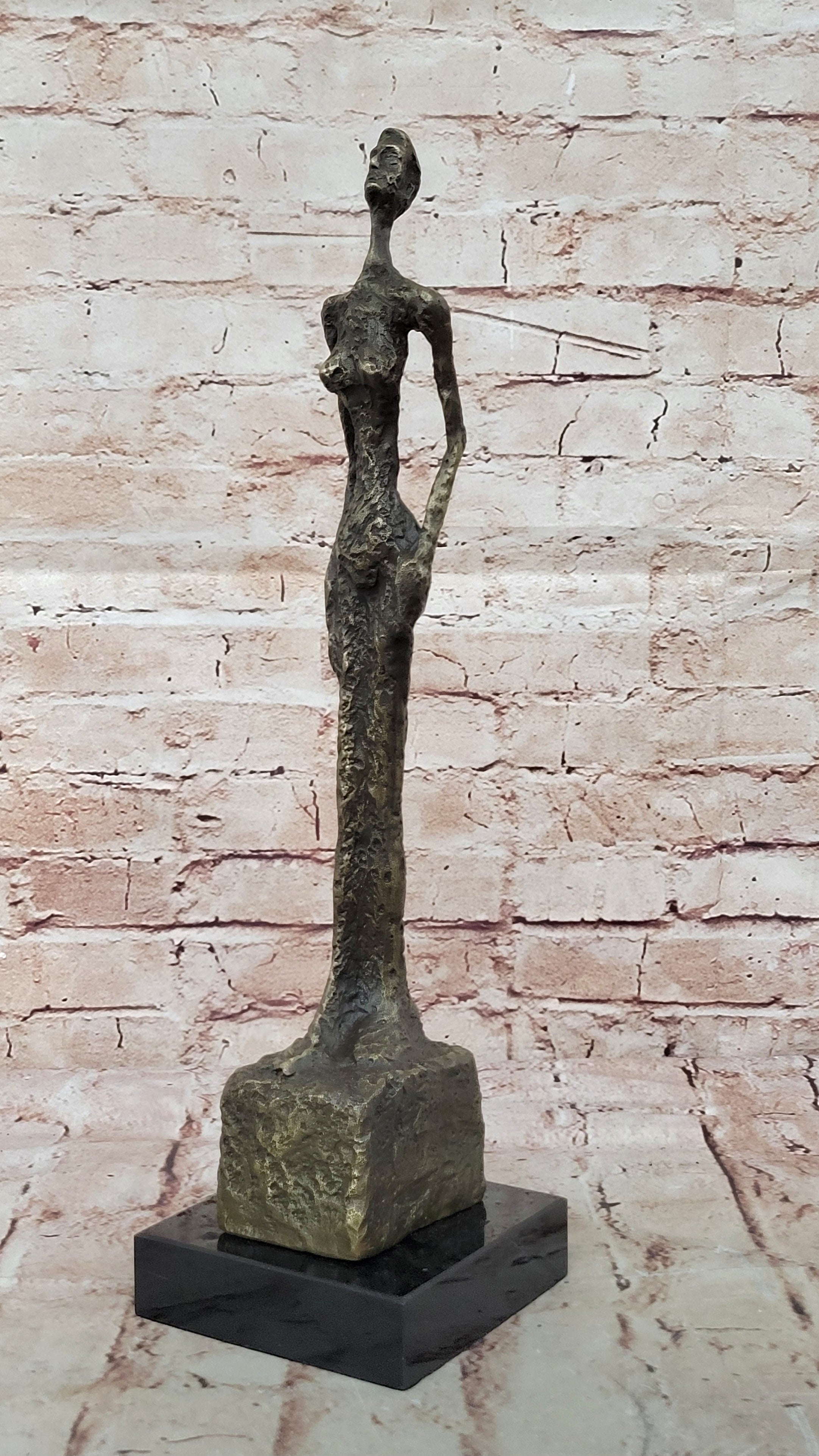 Handcrafted Large Venice Lady Genuine Real 100% Bronze Sculpture Hot Cast Sale