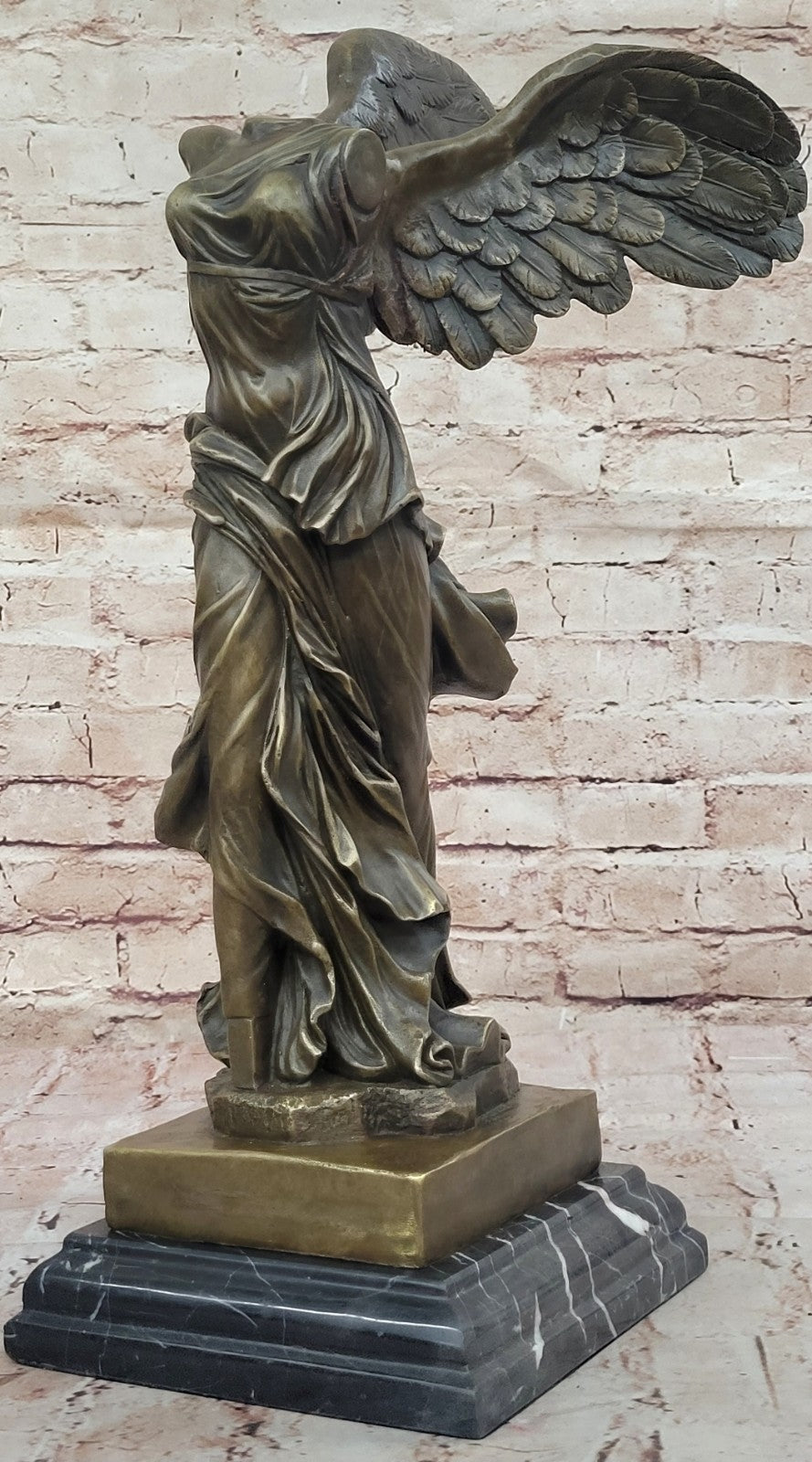 Extra Large Nike of Samothrace Victory Angel Bronze Sculpture Figurine Hot Cast