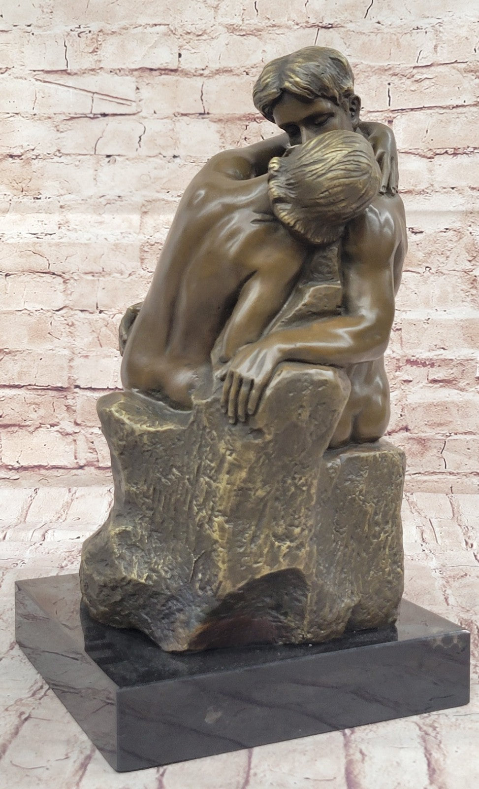 NEW THE KISS RODIN 30 LBS STATUE BRONZE EUROPEAN ART SCULPTURE HOT CAST DEAL FIG