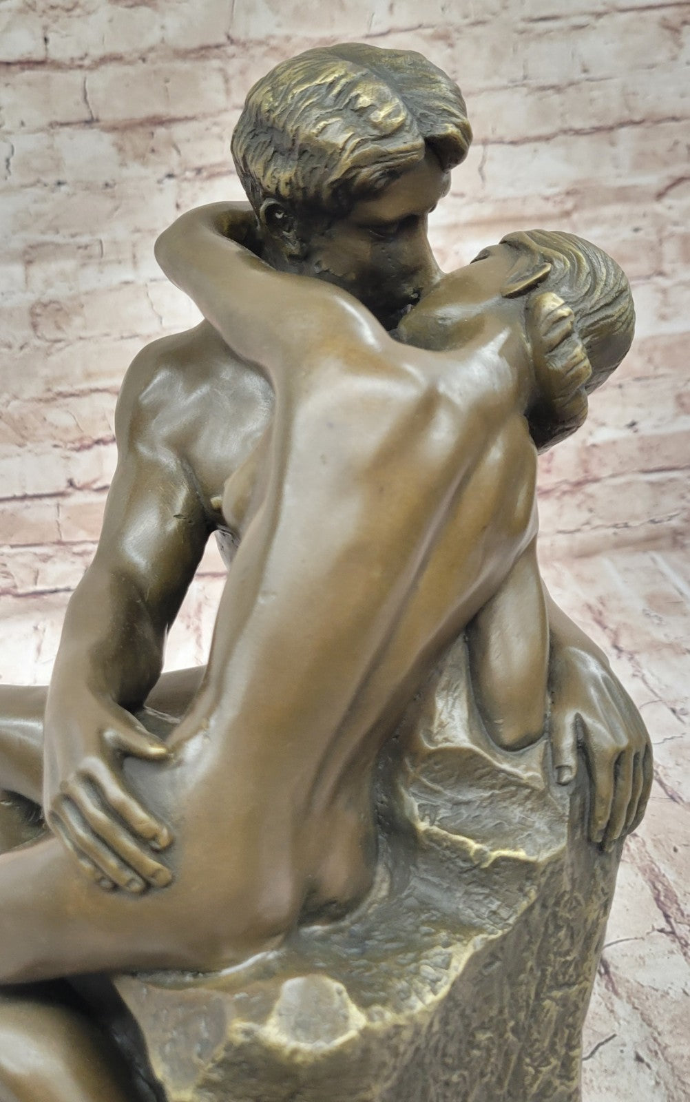 NEW THE KISS RODIN 30 LBS STATUE BRONZE EUROPEAN ART SCULPTURE HOT CAST DEAL FIG