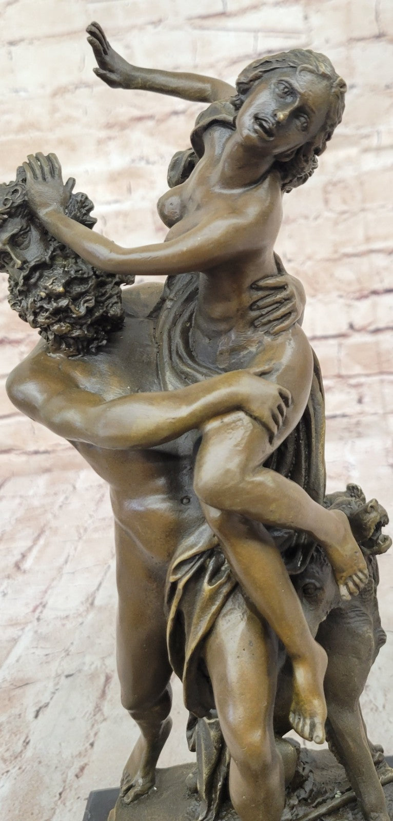 Bronze Greek Myth Sculpture Hades with Persephone Collectible Fine Artwork Art