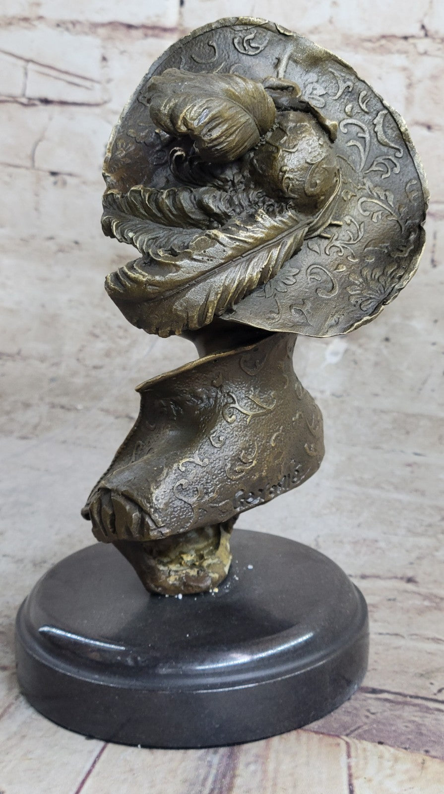 VERY PRETTY Real BRONZE FEMALE CLASSICAL PORTRAIT SCULPTURE STATUE FIGURINE