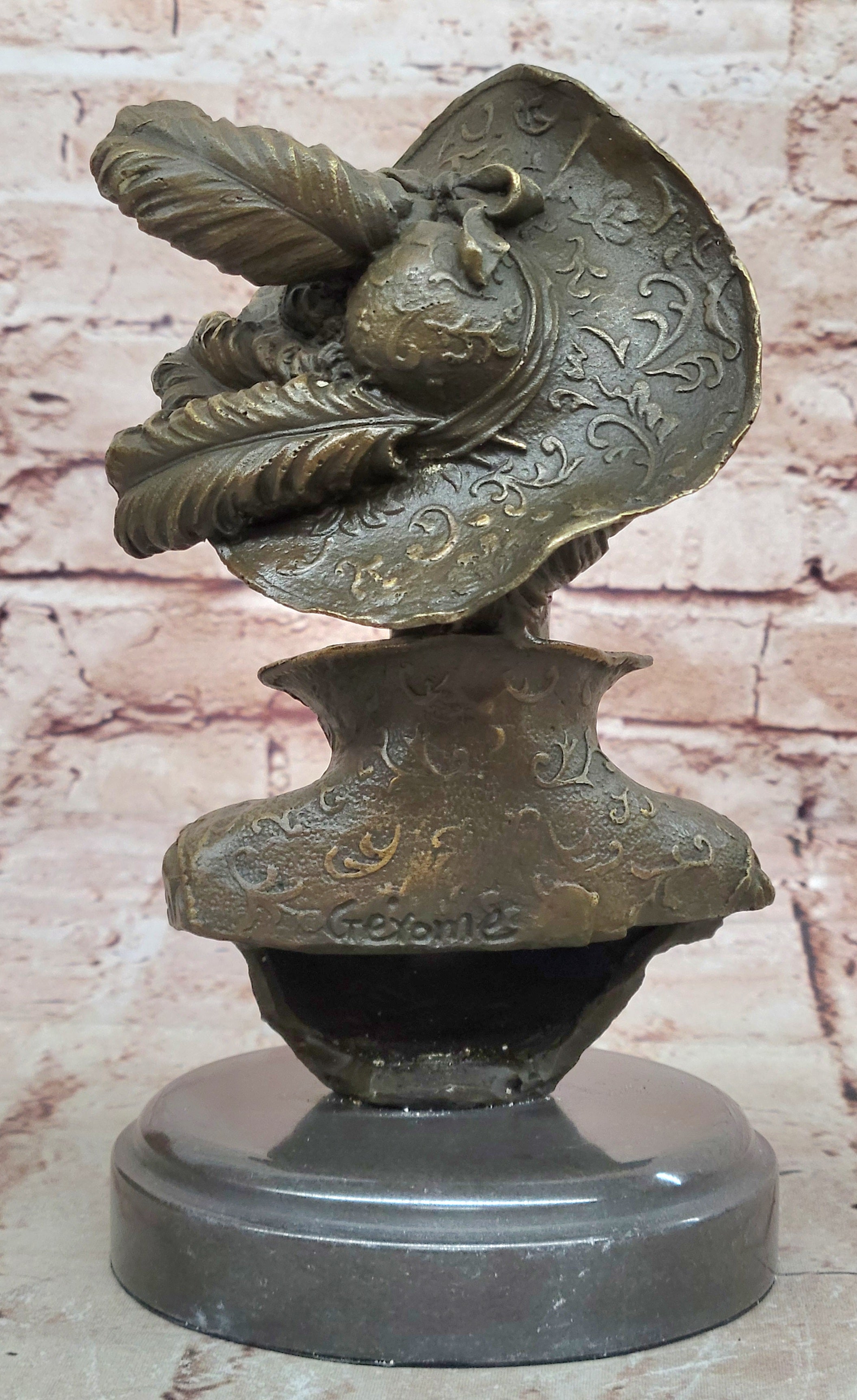 VERY PRETTY Real BRONZE FEMALE CLASSICAL PORTRAIT SCULPTURE STATUE FIGURINE