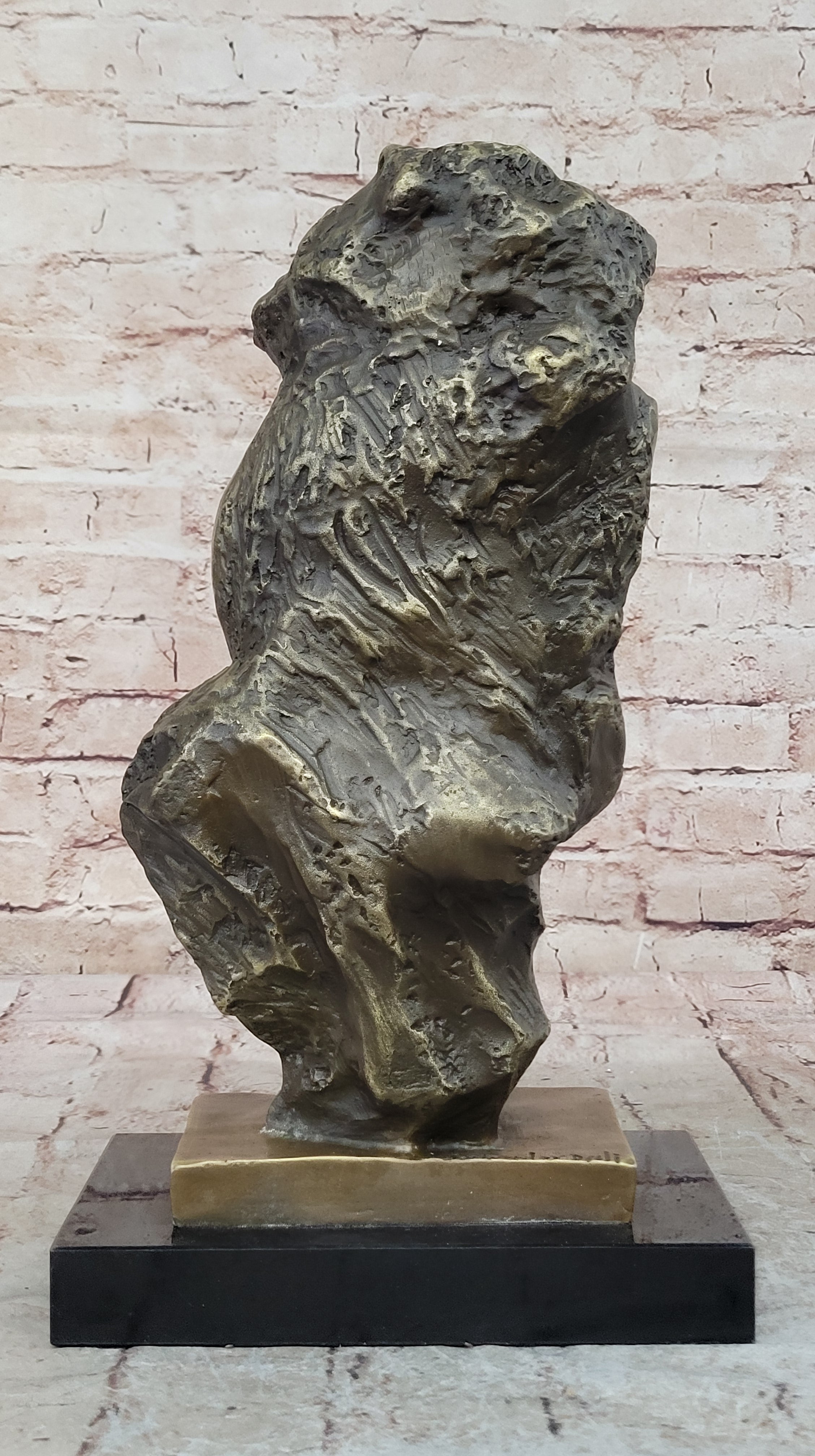 Handcrafted bronze sculpture SALE Art Modern Abstract Signed Salvador Dali