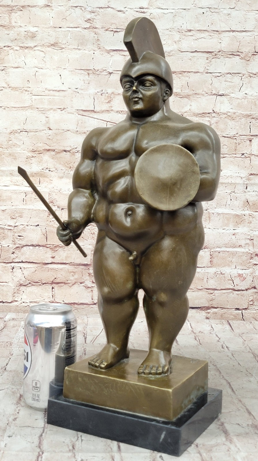 Collector Edition Abstract Modern Gift Roman/Greek Soldier Bronze Sculpture