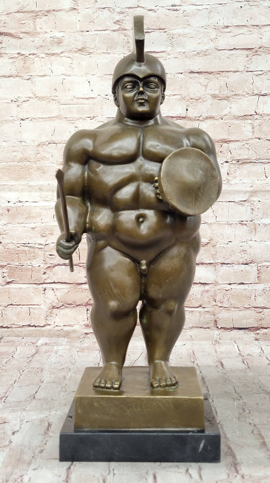 Collector Edition Abstract Modern Gift Roman/Greek Soldier Bronze Sculpture