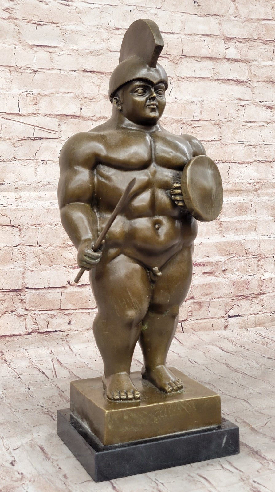 Collector Edition Abstract Modern Gift Roman/Greek Soldier Bronze Sculpture