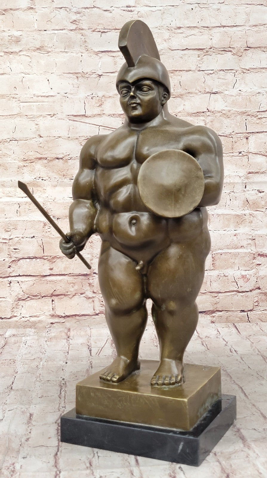 Collector Edition Abstract Modern Gift Roman/Greek Soldier Bronze Sculpture