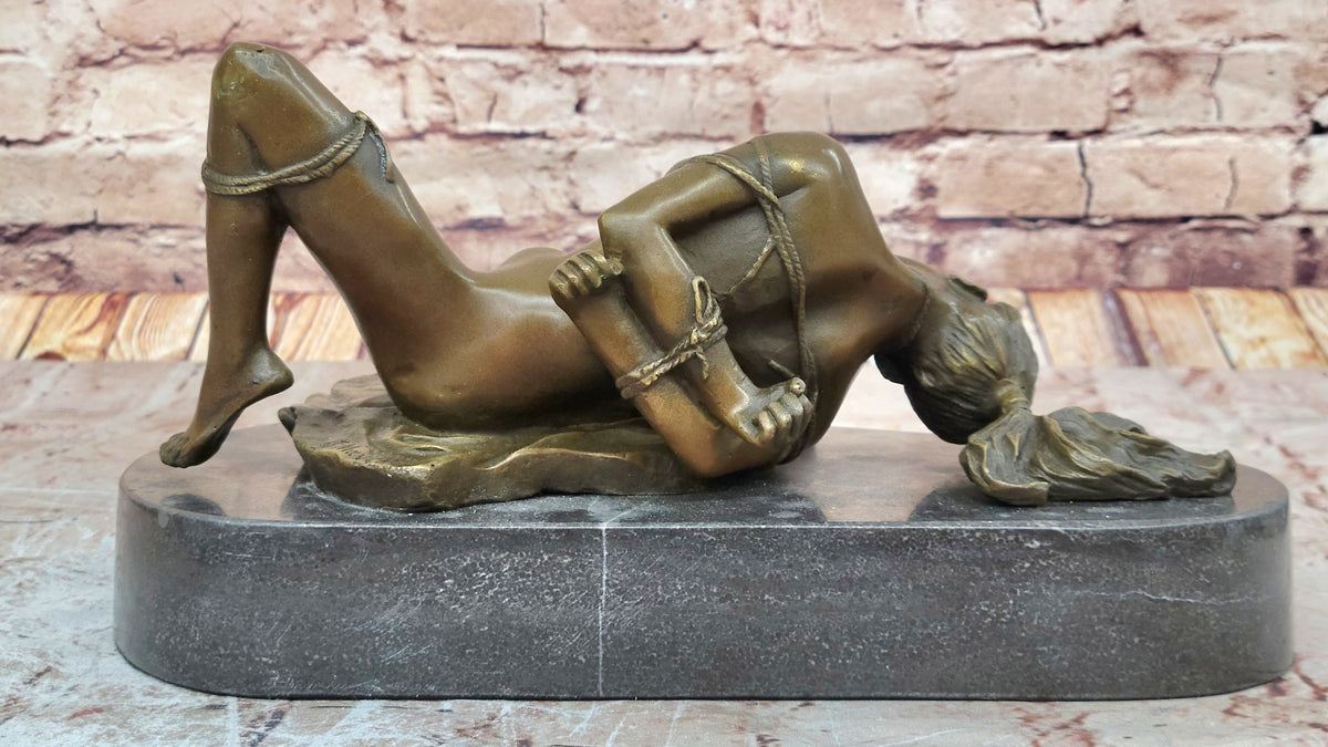EROTIC CLASSIC ARTWORK NUDE GENUINE HOTCAST BRONZE STATUE GIRL FIGURE SEE ITEMS