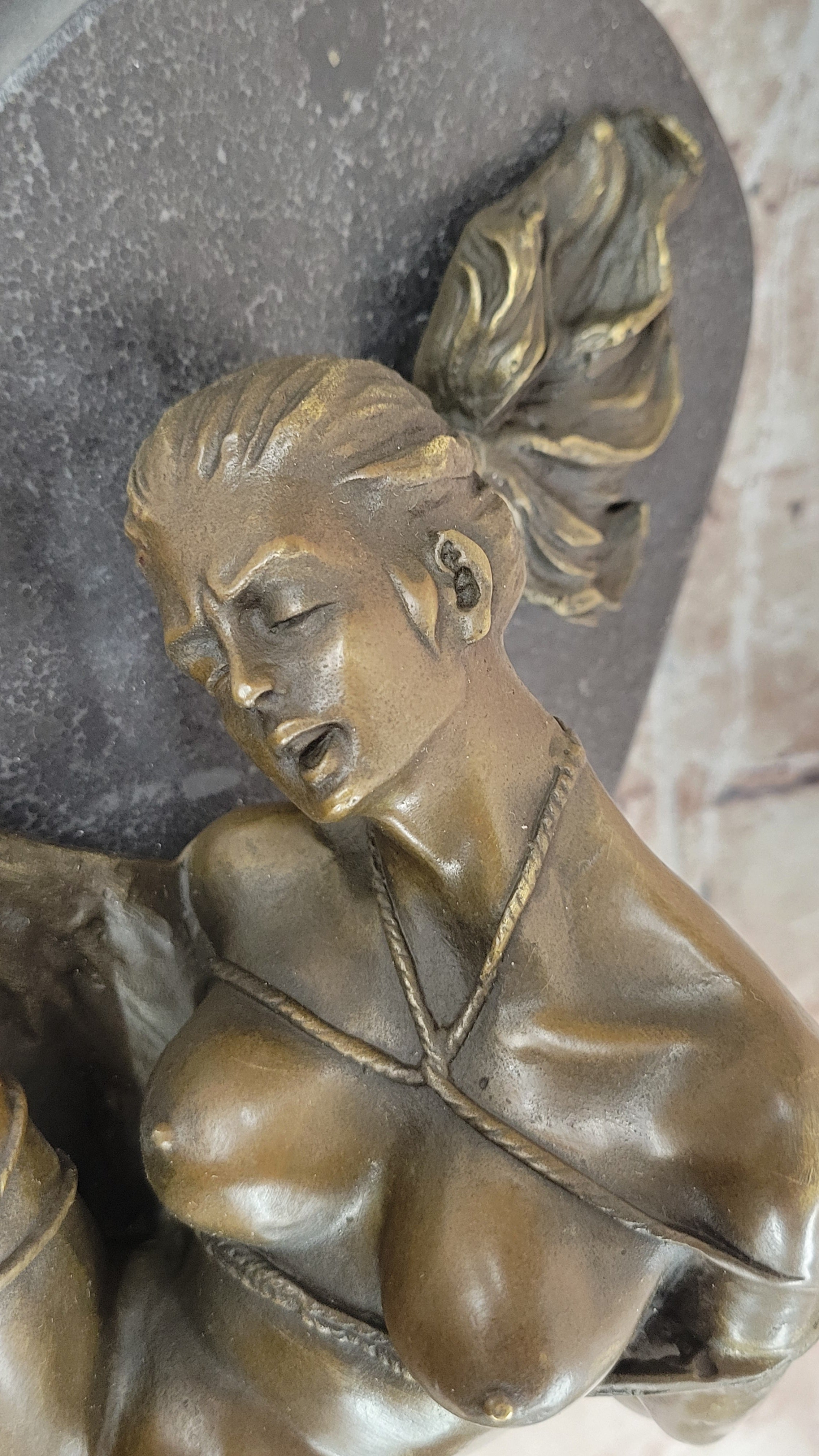 EROTIC CLASSIC ARTWORK NUDE GENUINE HOTCAST BRONZE STATUE GIRL FIGURE SEE ITEMS