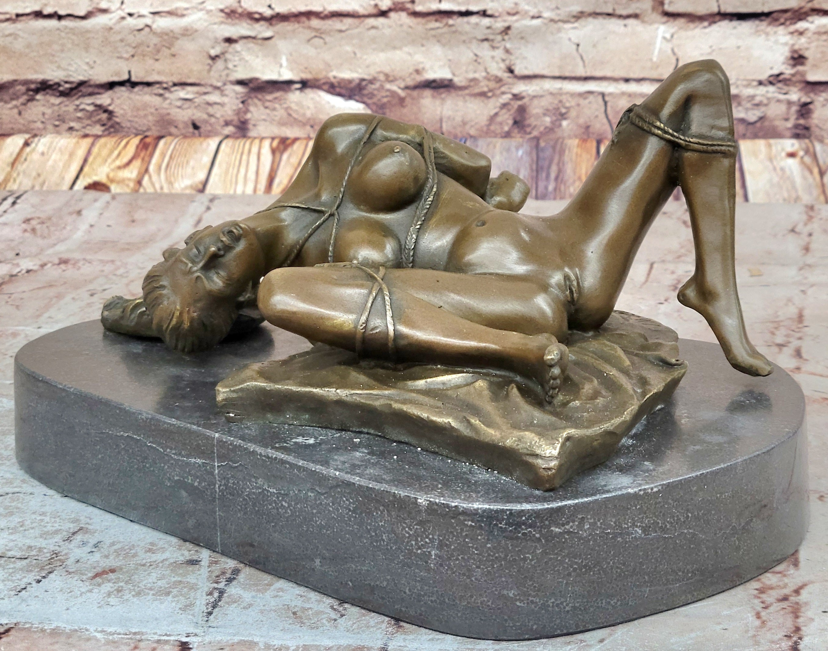 EROTIC CLASSIC ARTWORK NUDE GENUINE HOTCAST BRONZE STATUE GIRL FIGURE SEE ITEMS