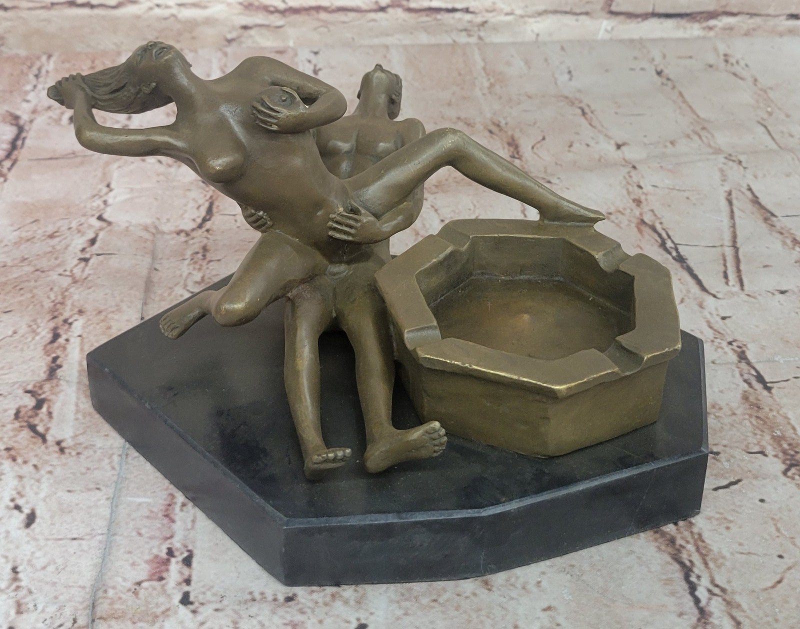 Male Female Nude Figurine Bronze Sculpture Exotic Hand Crafted Statue Sale