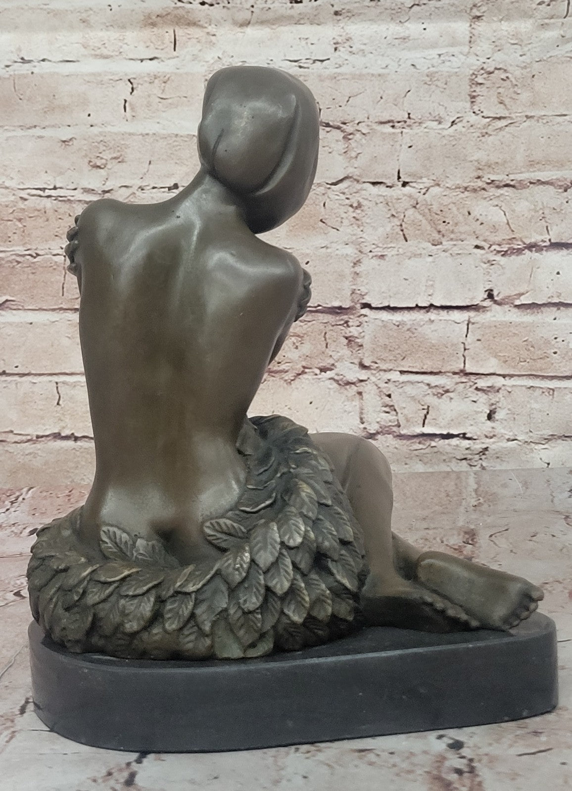 Handcrafted bronze sculpture SALE Stone On Female Hawaiian Nude Preiss Cast Hot