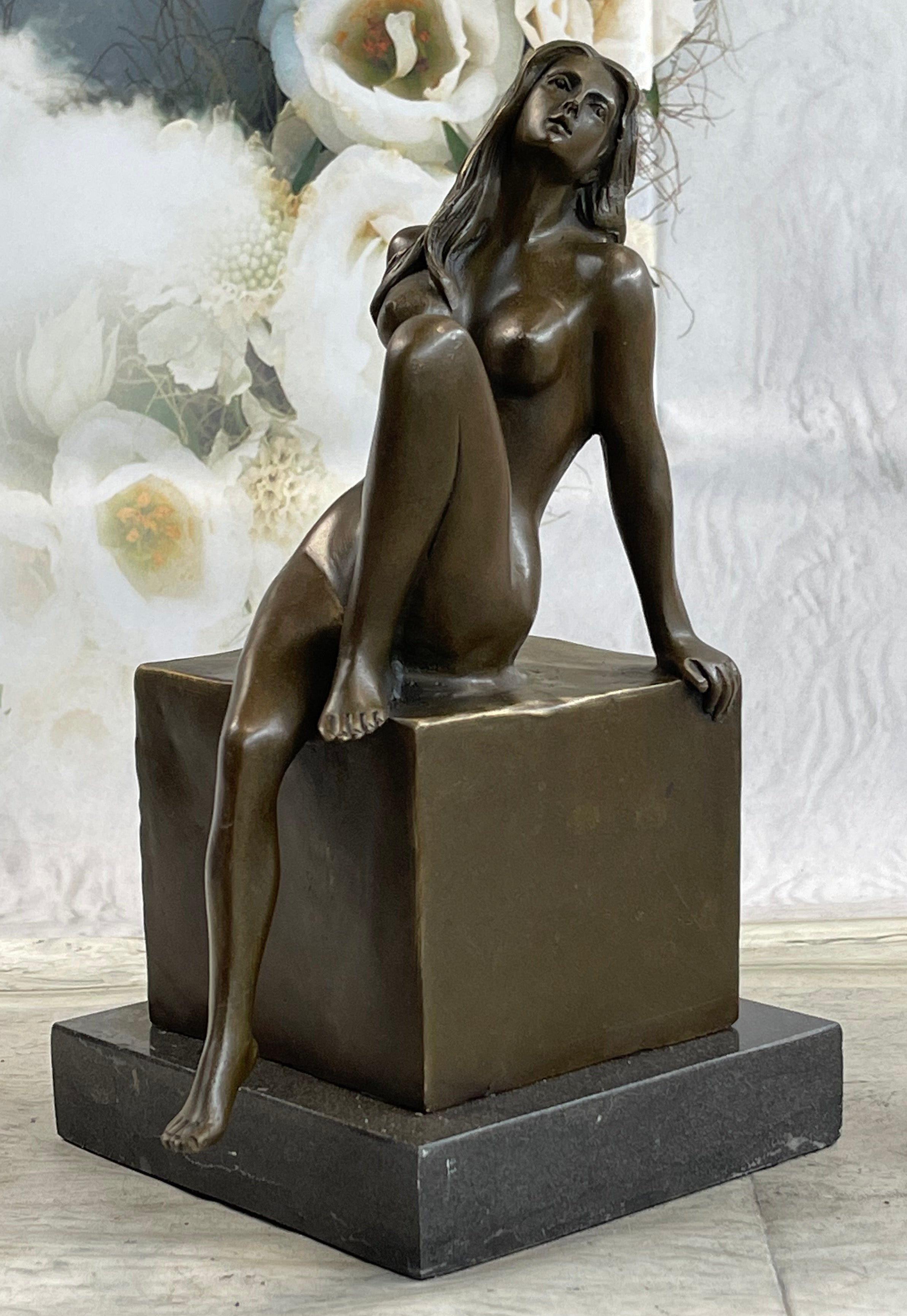 Handcrafted bronze sculpture SALE Decor Home Milo By By Female Exotic Nude