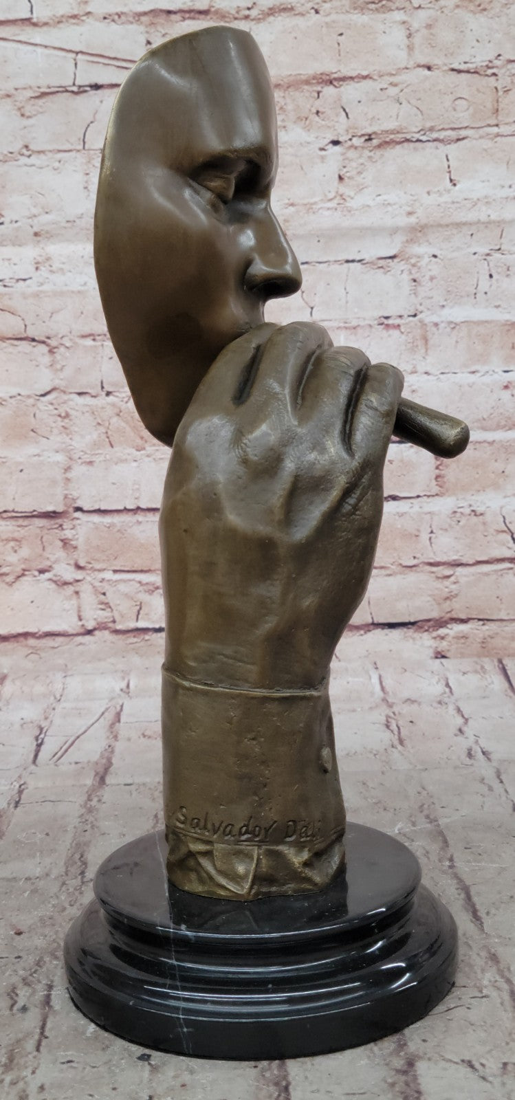 Bronze Sculpture Havana Man Smoking Cigar Hot Cast Figurine Figure Bar Decor Art