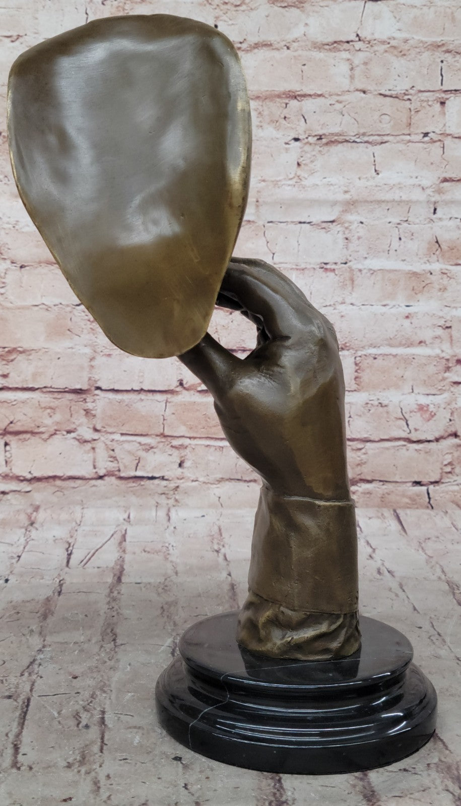 Bronze Sculpture Havana Man Smoking Cigar Hot Cast Figurine Figure Bar Decor Art